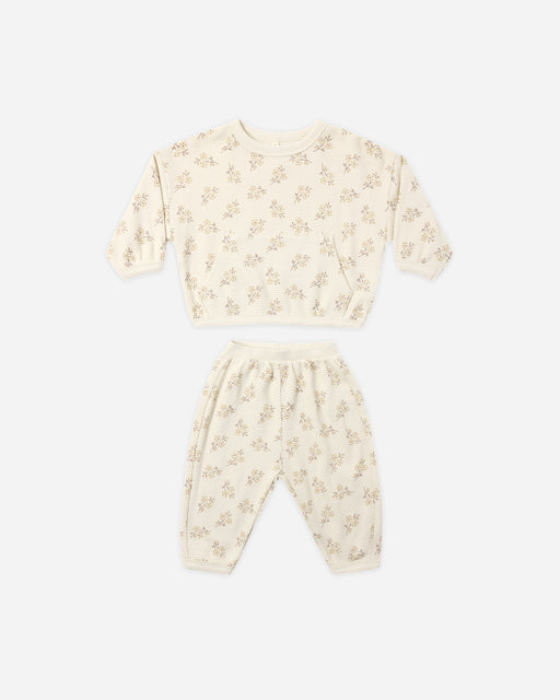 Waffle Slouch Set Meadow - Rylee + Cru | Kids Clothes | Trendy Baby Clothes | Modern Infant Outfits |