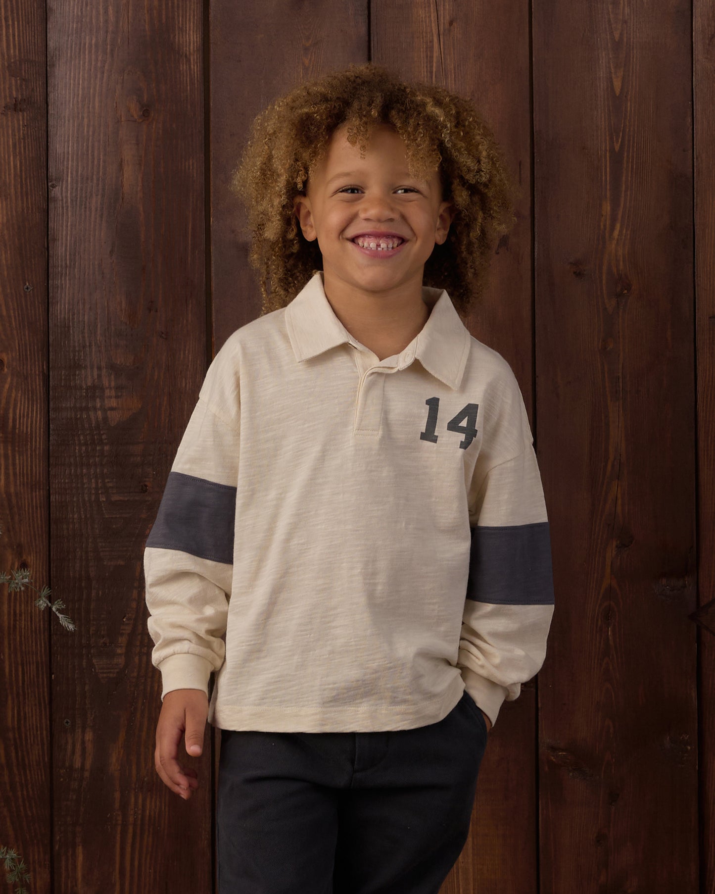 Rugby Polo Midnight - Rylee + Cru | Kids Clothes | Trendy Baby Clothes | Modern Infant Outfits |