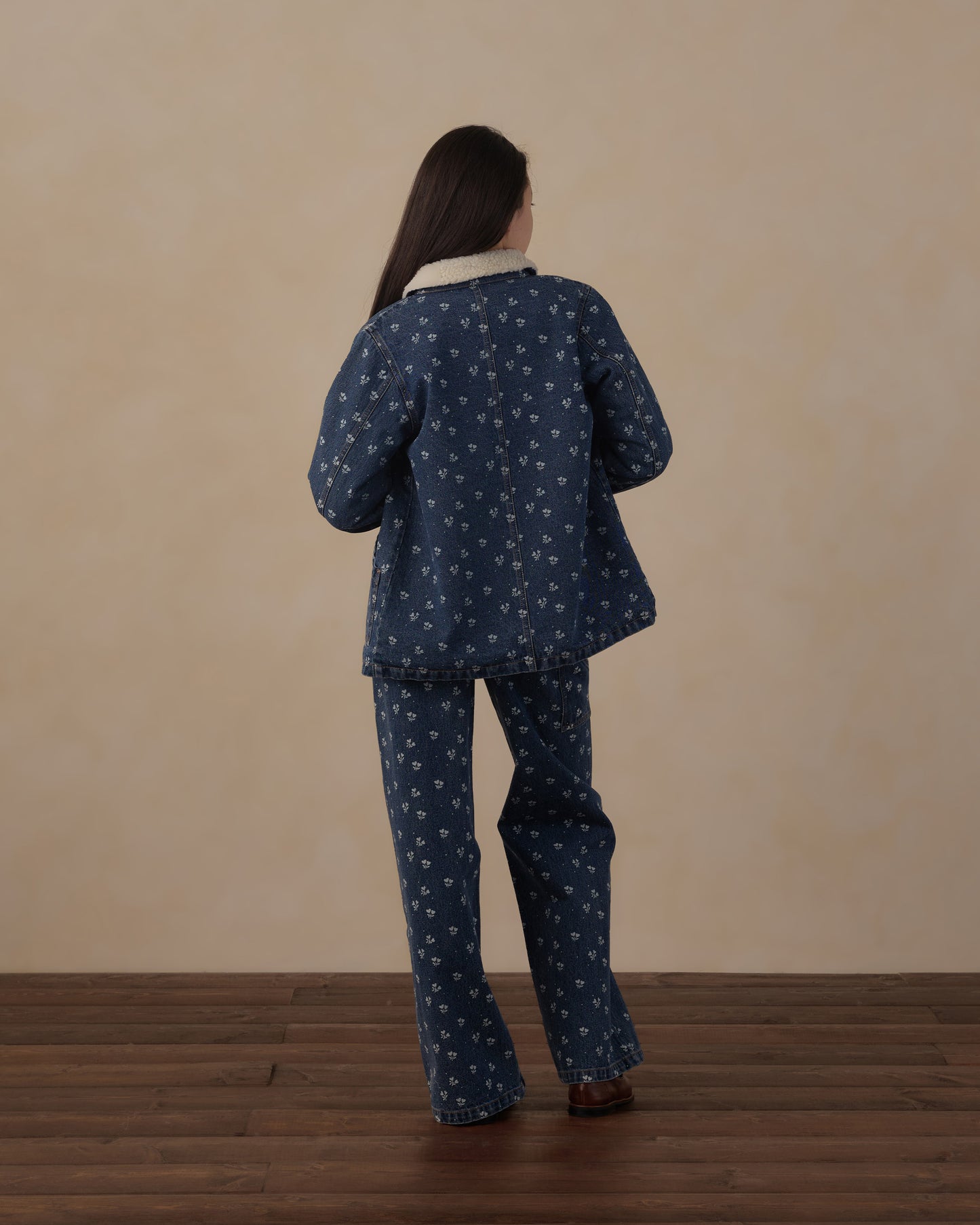 Teen Long Chore Coat Heart Ditsy - Rylee + Cru | Kids Clothes | Trendy Baby Clothes | Modern Infant Outfits |