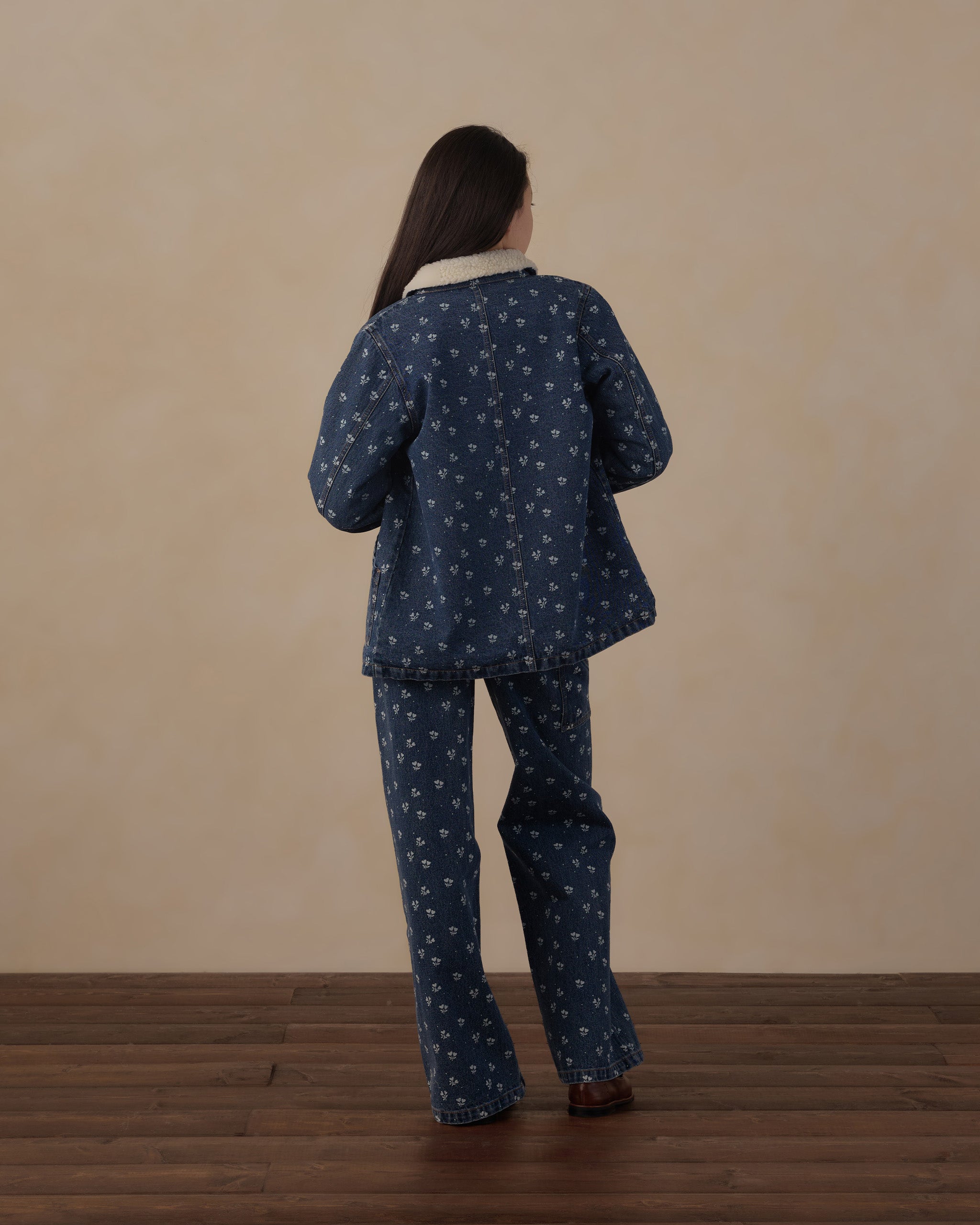 Teen Long Chore Coat Heart Ditsy - Rylee + Cru | Kids Clothes | Trendy Baby Clothes | Modern Infant Outfits |