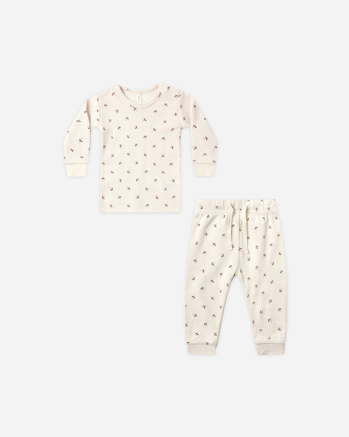 Waffle Top + Pant Set Fall Ditsy - Rylee + Cru | Kids Clothes | Trendy Baby Clothes | Modern Infant Outfits |