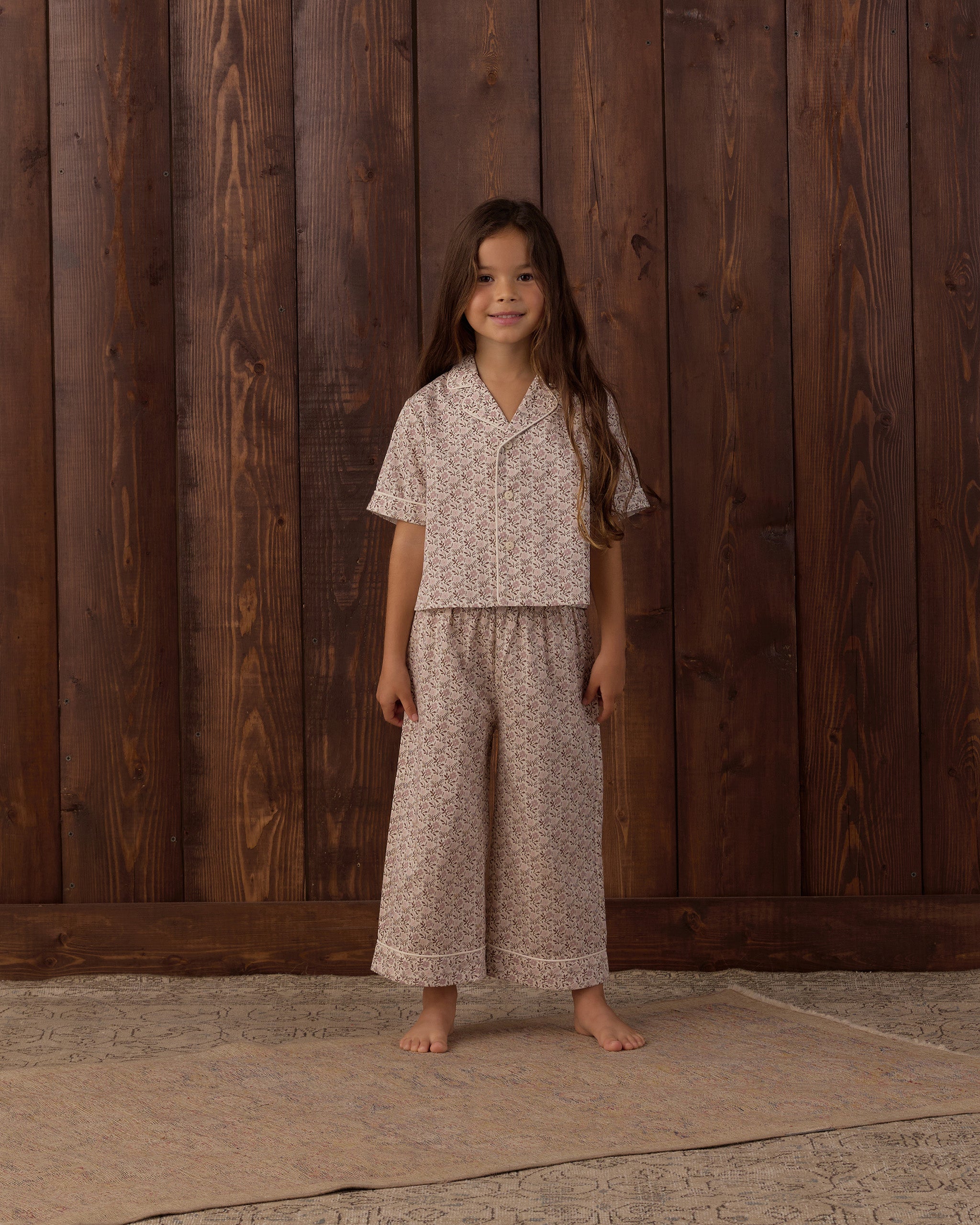 Woven Pajama Set Primrose - Rylee + Cru | Kids Clothes | Trendy Baby Clothes | Modern Infant Outfits |