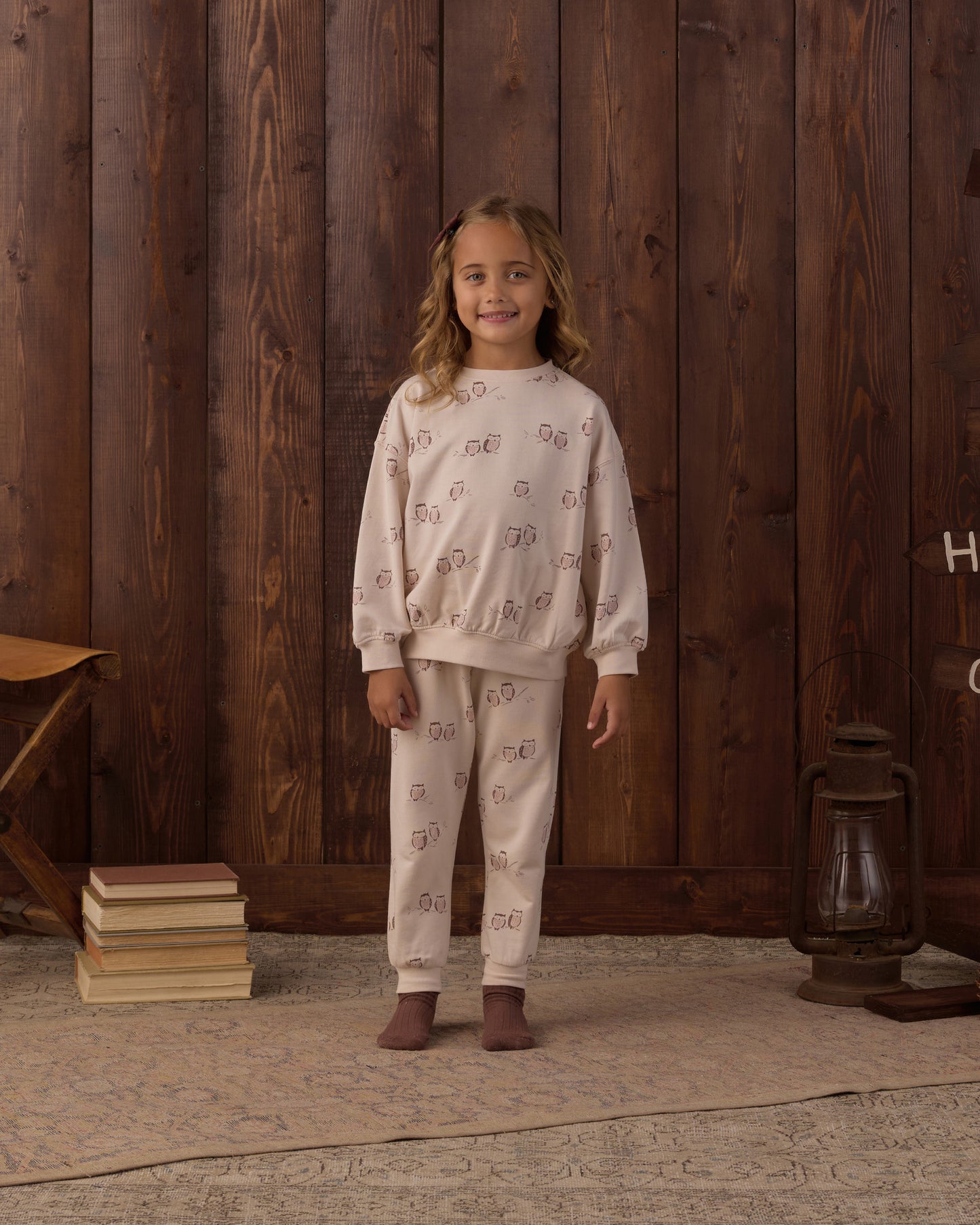 Relaxed Sweatshirt Owls - Rylee + Cru | Kids Clothes | Trendy Baby Clothes | Modern Infant Outfits |