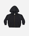 Zip Raglan Hoodie Black - Rylee + Cru | Kids Clothes | Trendy Baby Clothes | Modern Infant Outfits |