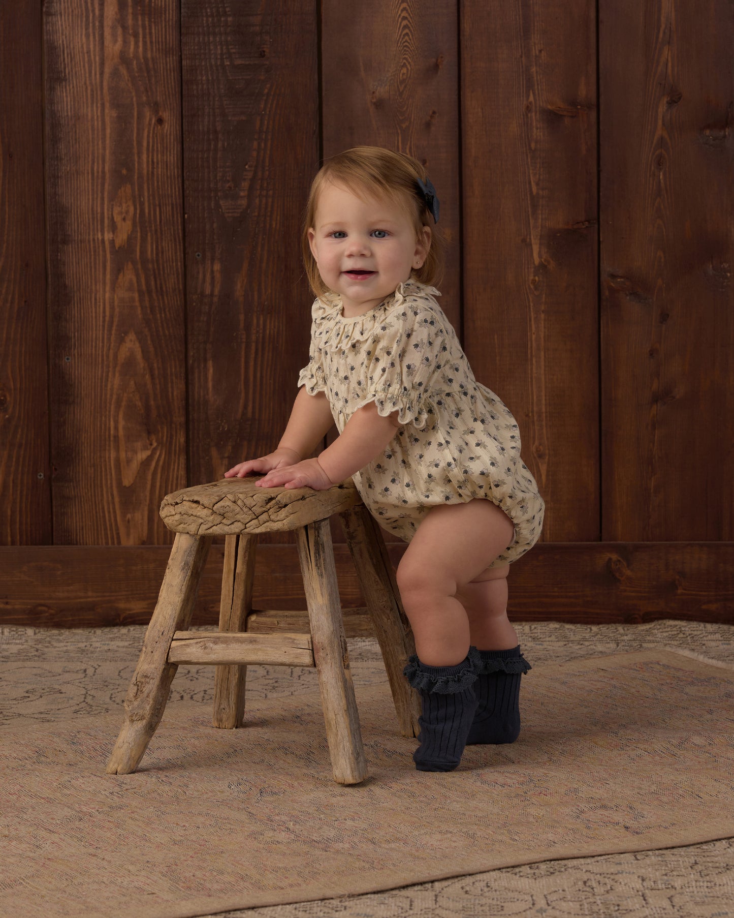 Liv Romper Vintage Fleur - Rylee + Cru | Kids Clothes | Trendy Baby Clothes | Modern Infant Outfits |