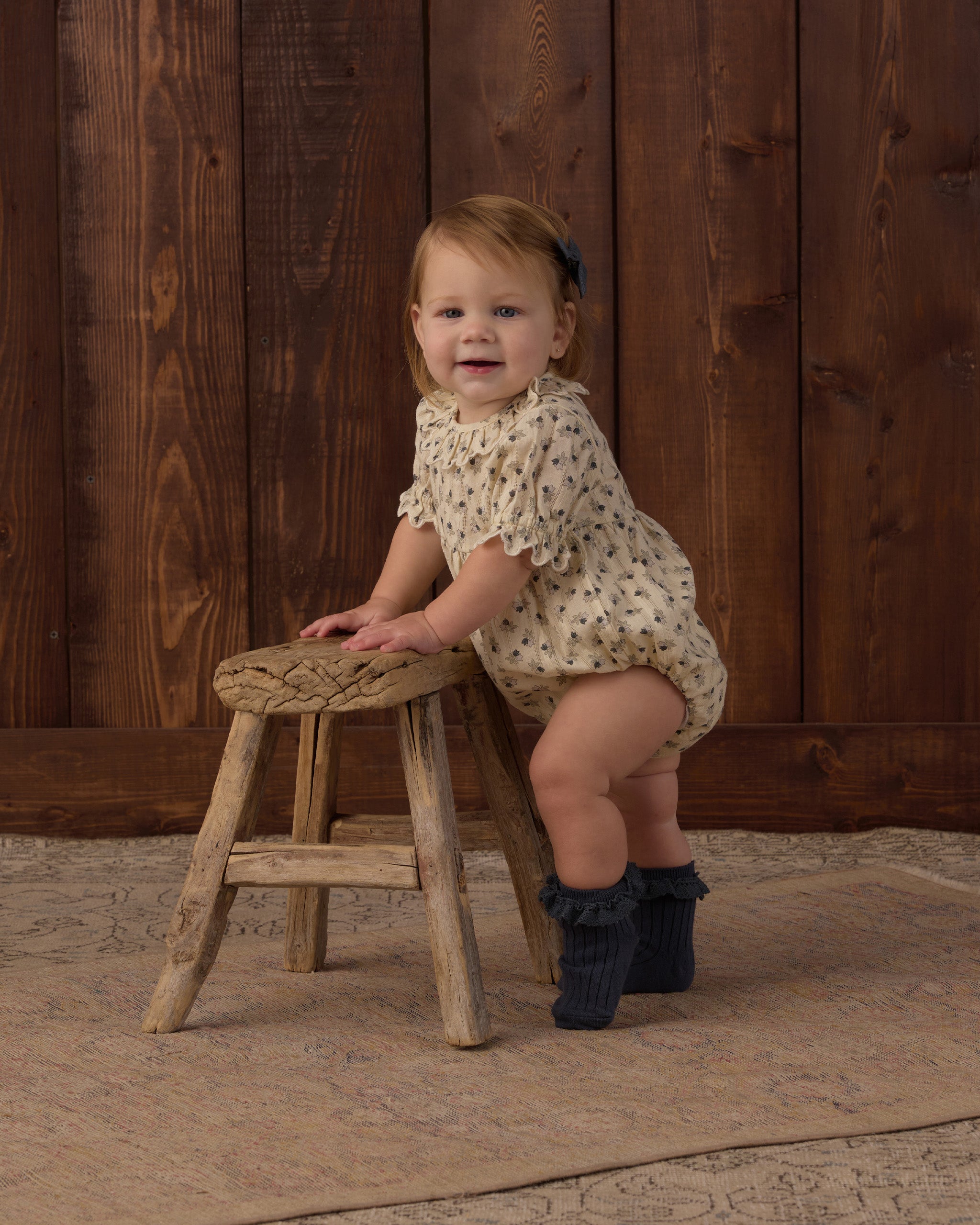 Lace Trim Socks, 2-Pack Fawn, Midnight - Rylee + Cru | Kids Clothes | Trendy Baby Clothes | Modern Infant Outfits |