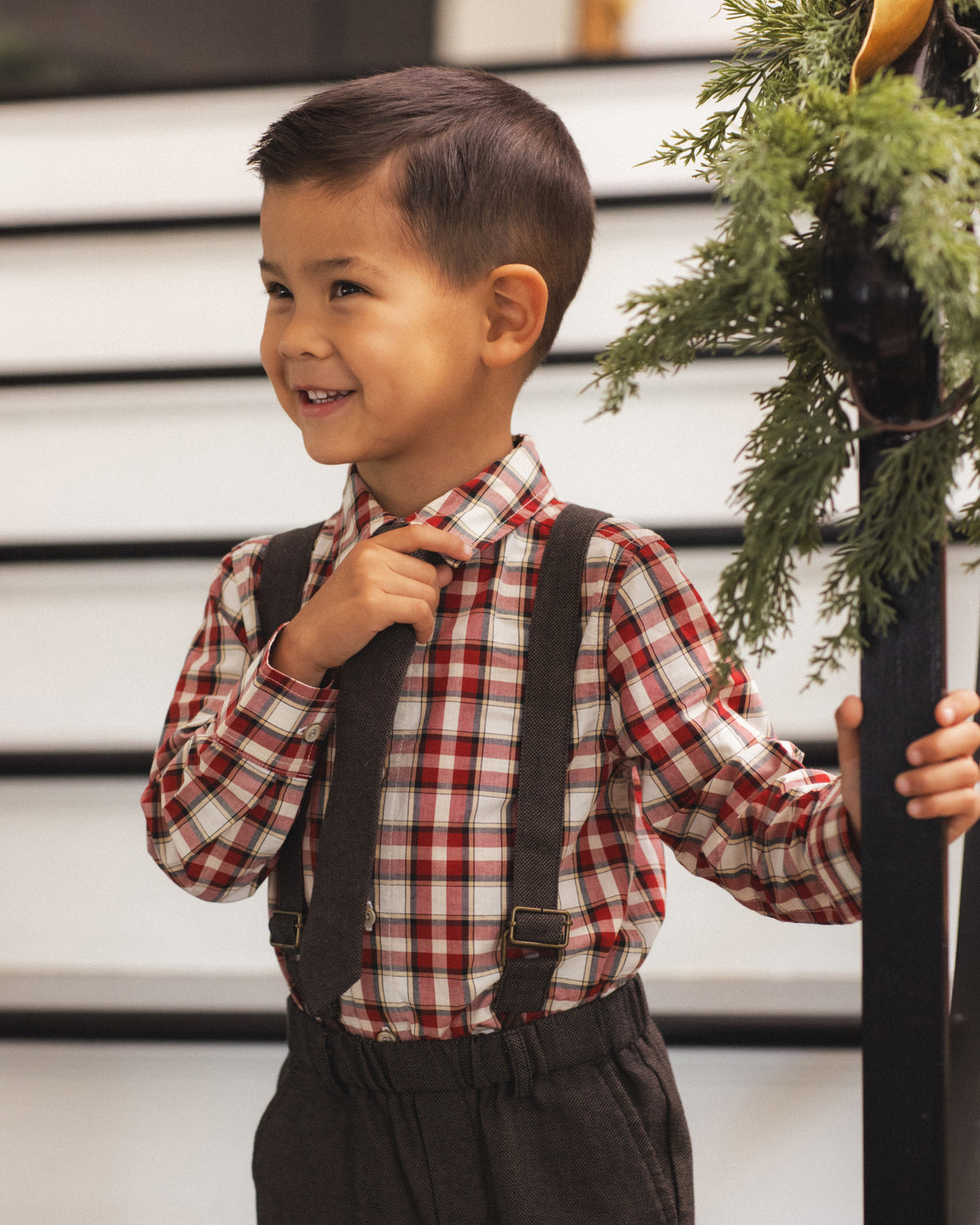 Suspender Pant Black