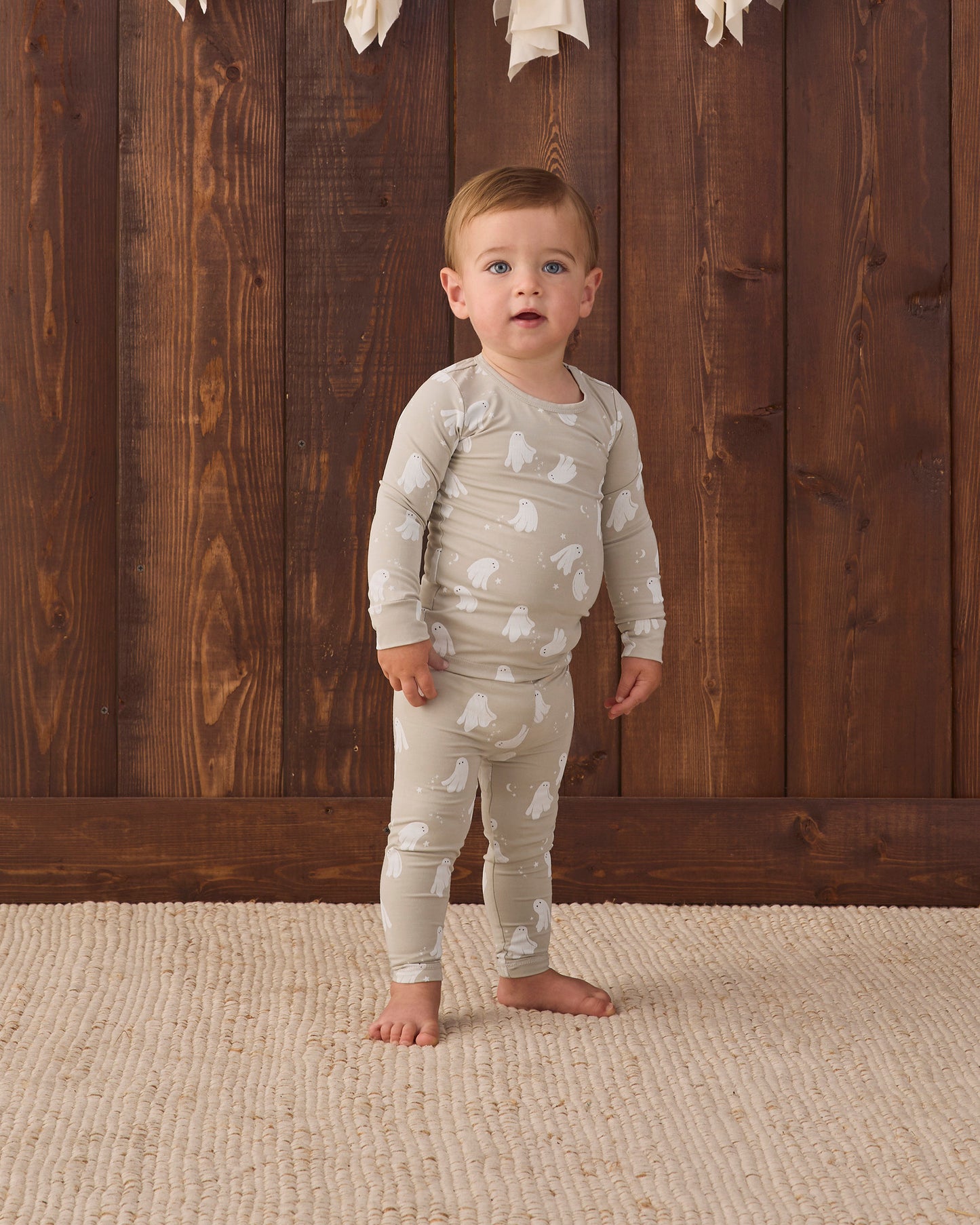 Bamboo Pajama Set Dancing Ghosts - Rylee + Cru | Kids Clothes | Trendy Baby Clothes | Modern Infant Outfits |