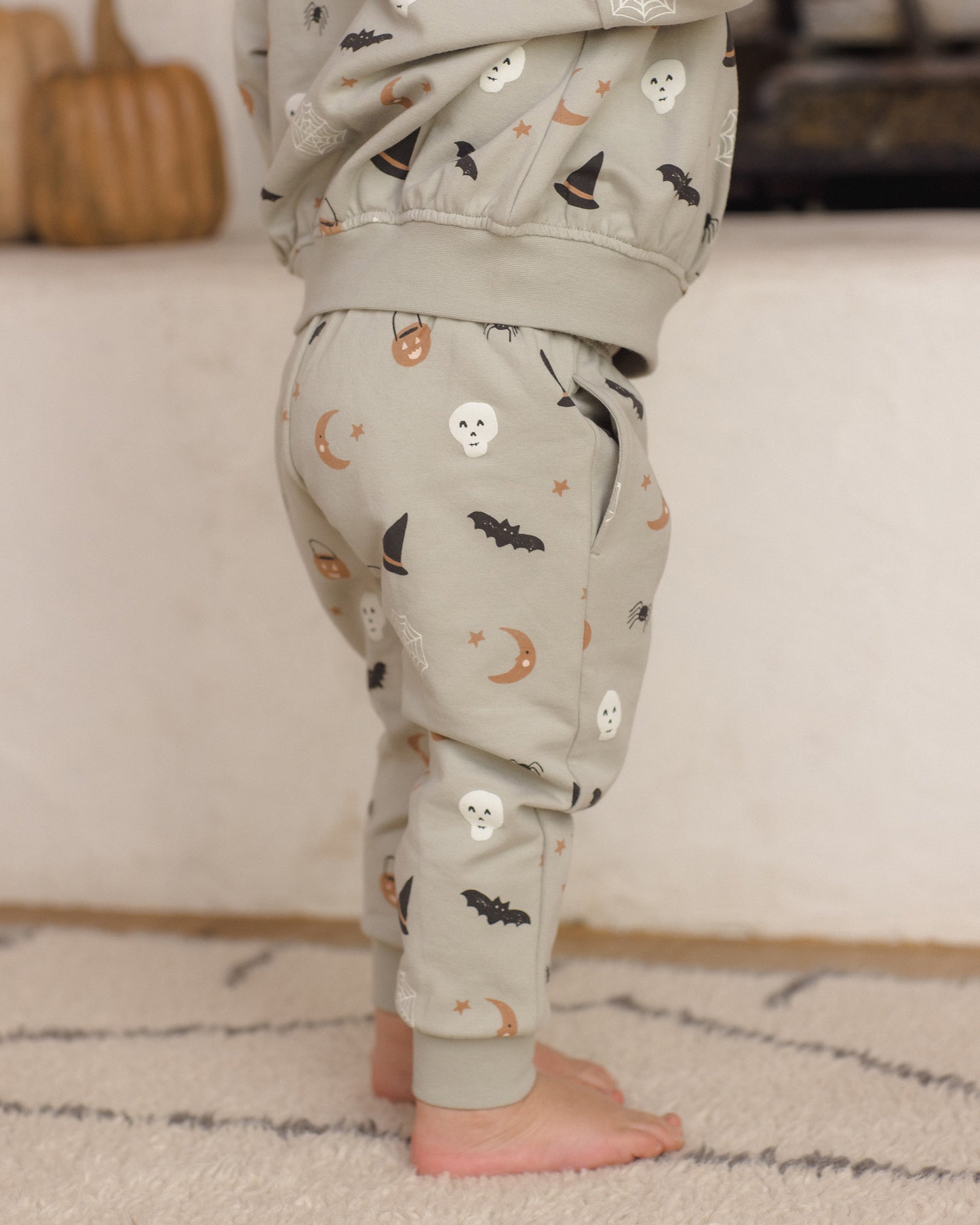 Relaxed Fleece Sweatpant Halloween Things - Rylee + Cru | Kids Clothes | Trendy Baby Clothes | Modern Infant Outfits |