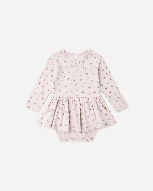 Pointelle Skirted Bodysuit Heart Ditsy - Rylee + Cru | Kids Clothes | Trendy Baby Clothes | Modern Infant Outfits |
