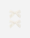 Bows, Set of 2 Ivory - Rylee + Cru | Kids Clothes | Trendy Baby Clothes | Modern Infant Outfits |