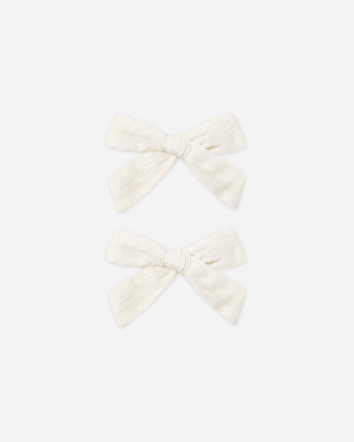 Bows, Set of 2 Ivory - Rylee + Cru | Kids Clothes | Trendy Baby Clothes | Modern Infant Outfits |