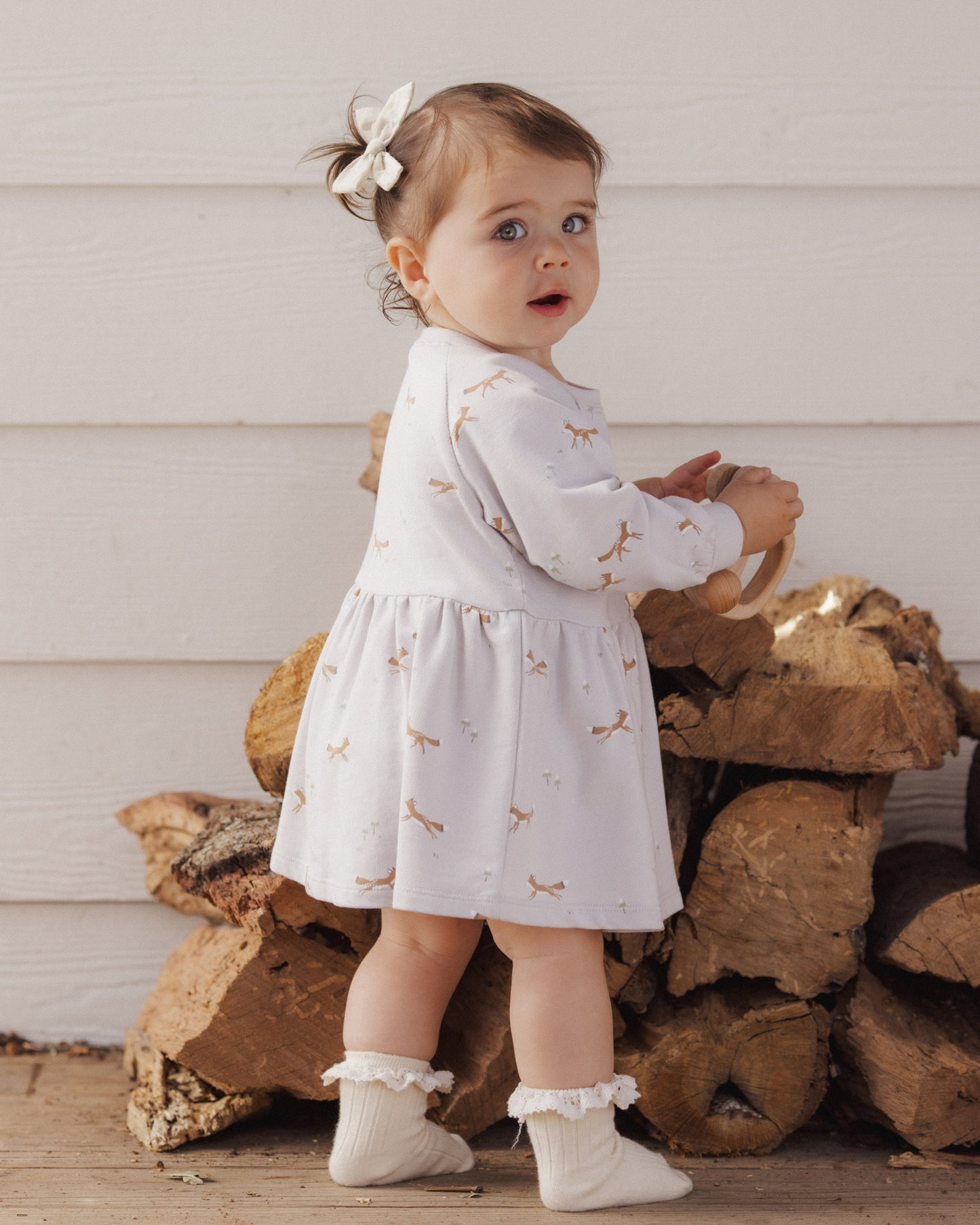 Bows, Set Of 2 Natural - Rylee + Cru | Kids Clothes | Trendy Baby Clothes | Modern Infant Outfits |