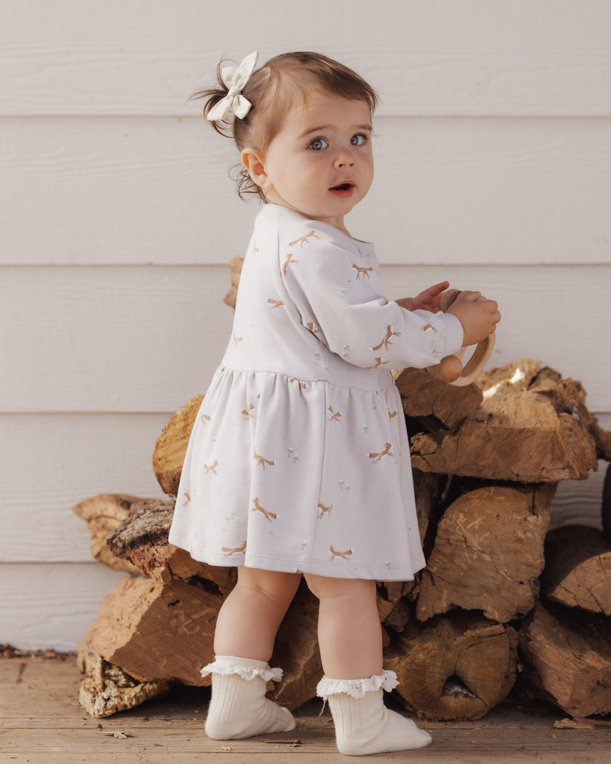 Bows, Set Of 2 Natural - Rylee + Cru | Kids Clothes | Trendy Baby Clothes | Modern Infant Outfits |