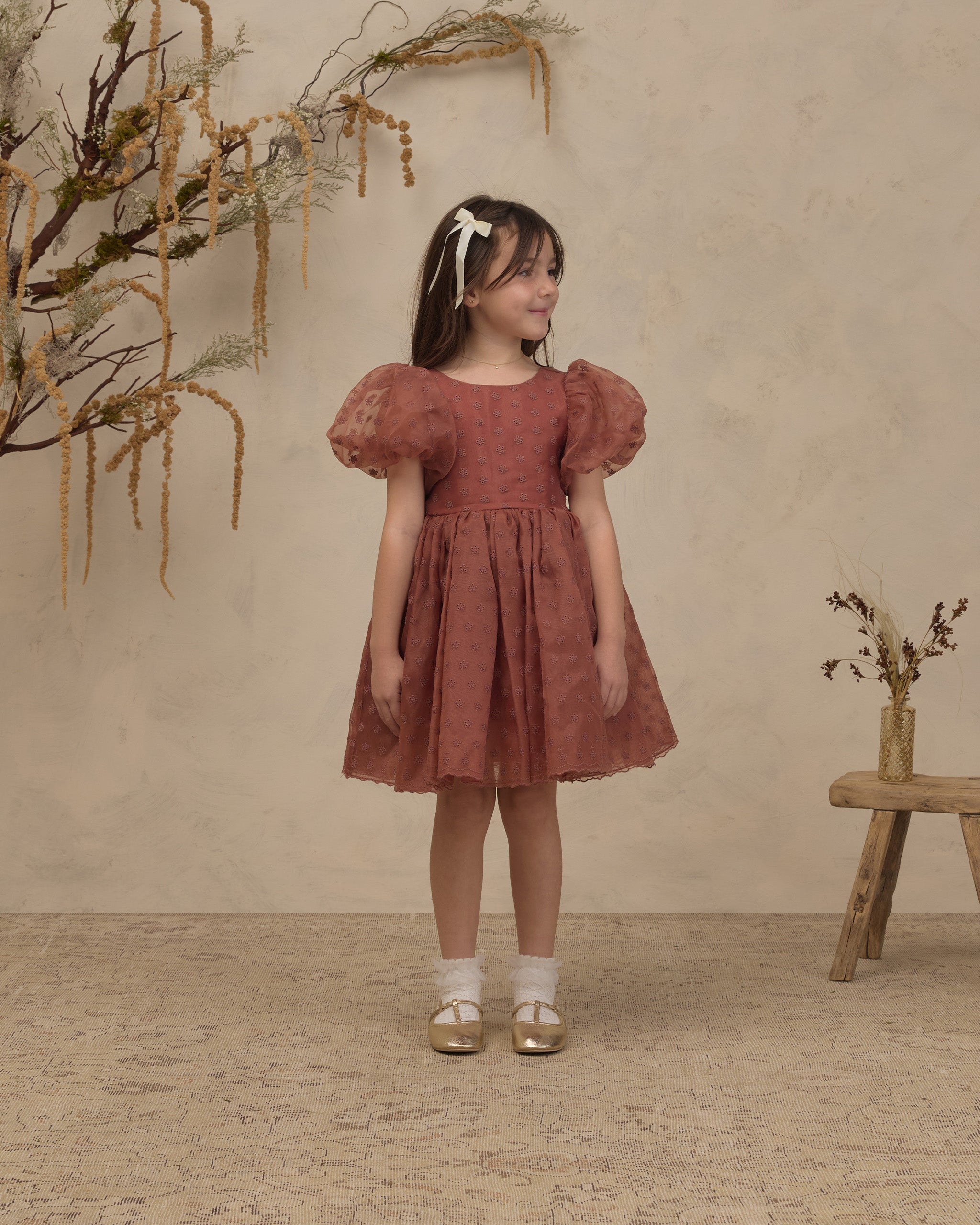 Sofia Dress Spice Floral - Rylee + Cru | Kids Clothes | Trendy Baby Clothes | Modern Infant Outfits |