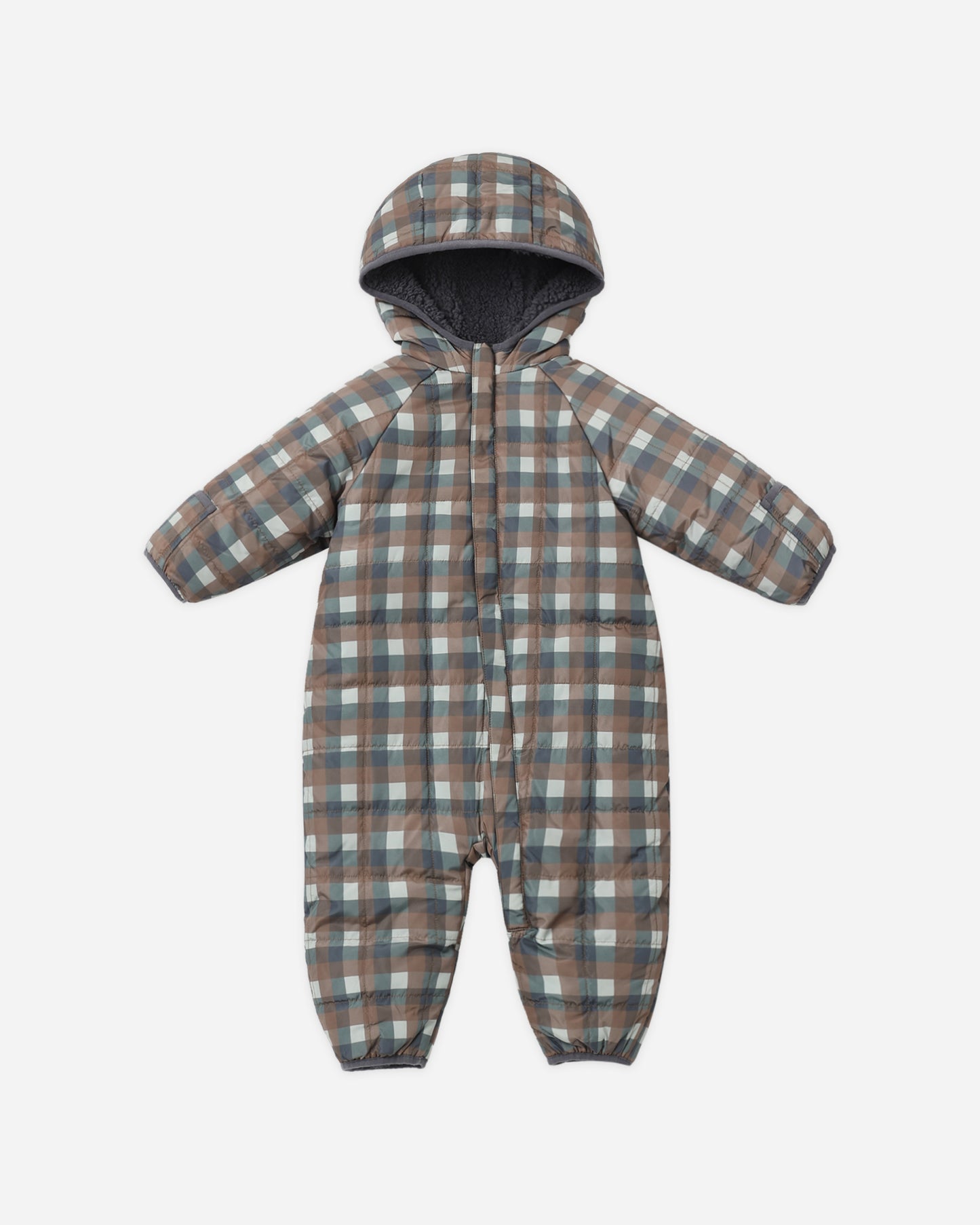 Cedar Puffer Suit Midnight Check - Rylee + Cru | Kids Clothes | Trendy Baby Clothes | Modern Infant Outfits |