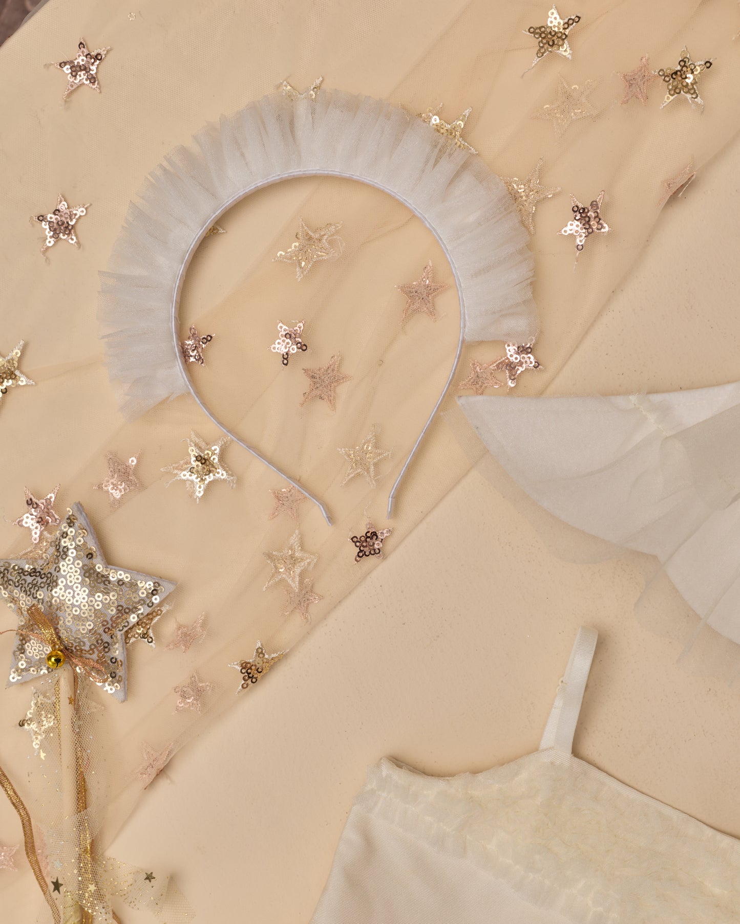 Ruffle Headband Ivory - Rylee + Cru | Kids Clothes | Trendy Baby Clothes | Modern Infant Outfits |