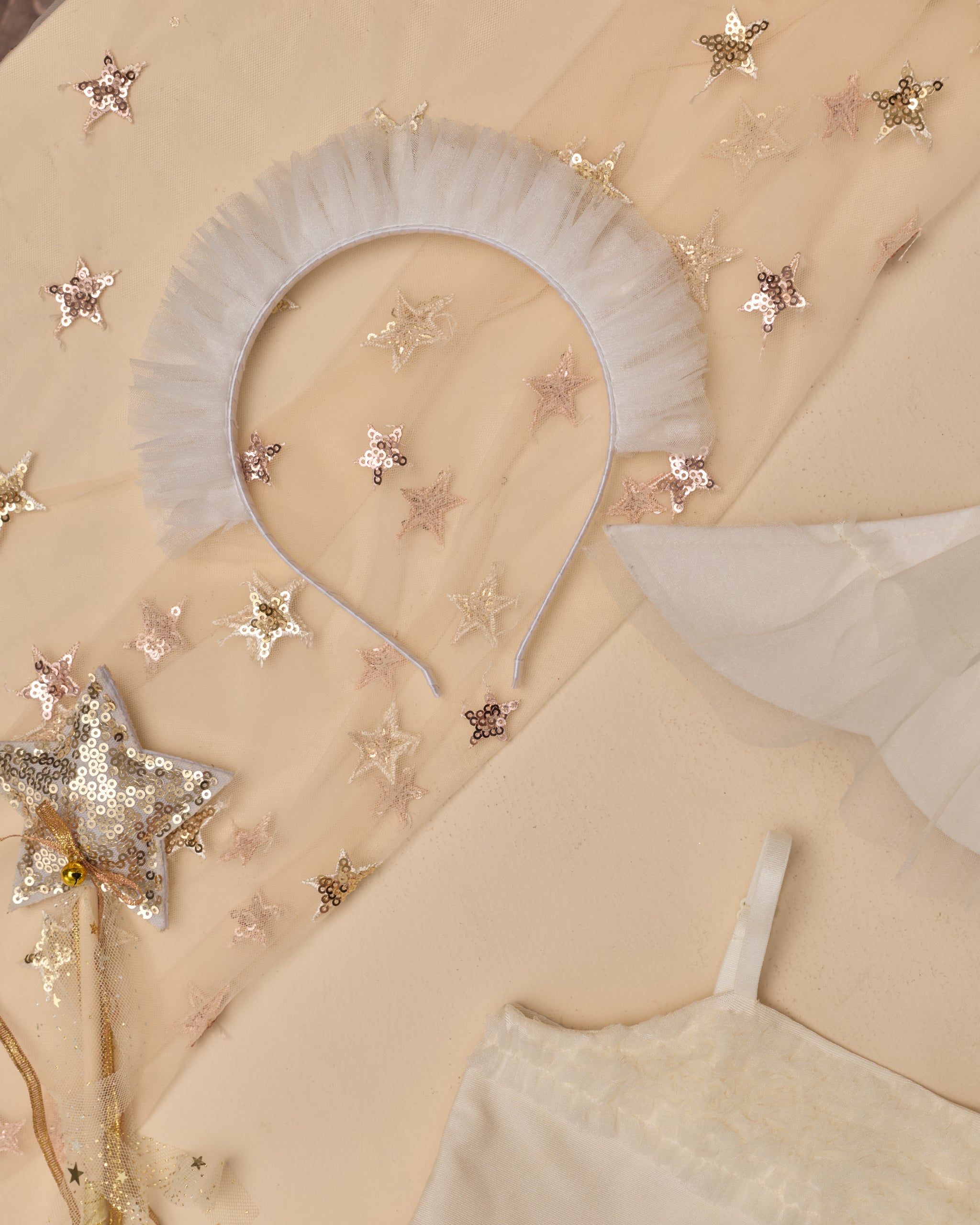 Ruffle Headband Ivory - Rylee + Cru | Kids Clothes | Trendy Baby Clothes | Modern Infant Outfits |