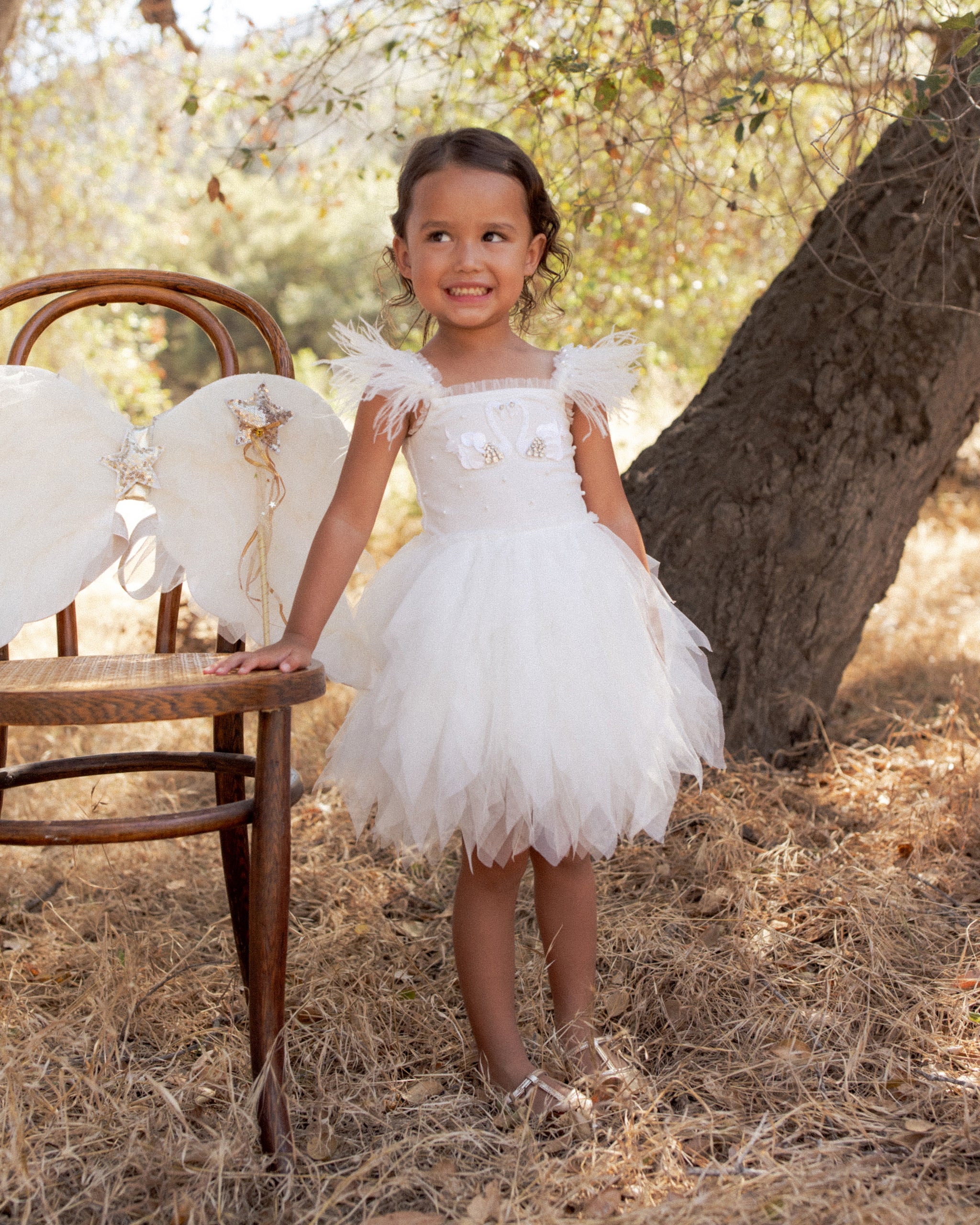 Angel Wings Ivory Shimmer - Rylee + Cru | Kids Clothes | Trendy Baby Clothes | Modern Infant Outfits |