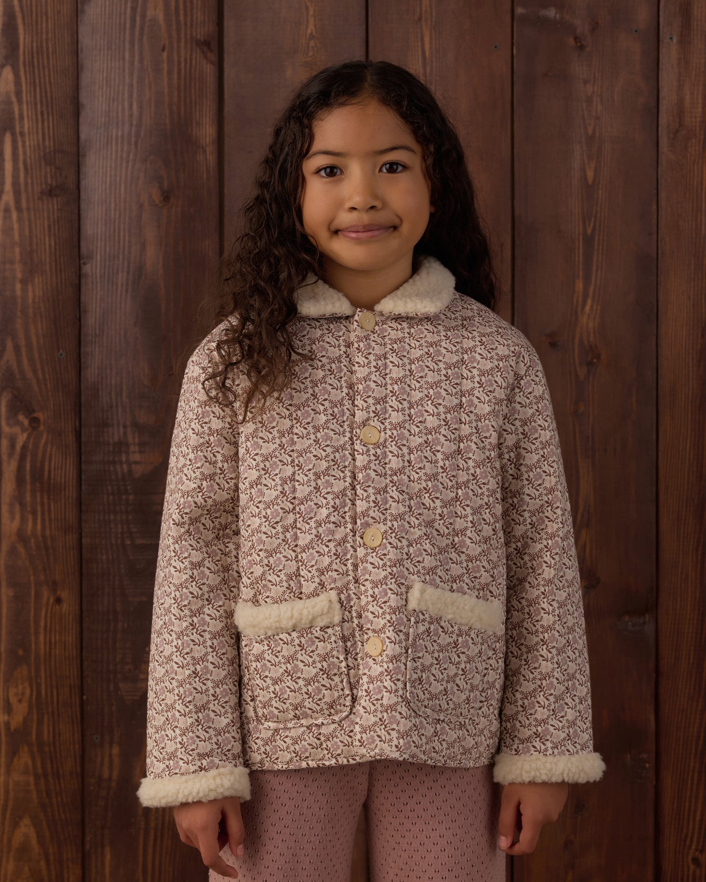 Quilted Collared Coat Primrose - Rylee + Cru | Kids Clothes | Trendy Baby Clothes | Modern Infant Outfits |
