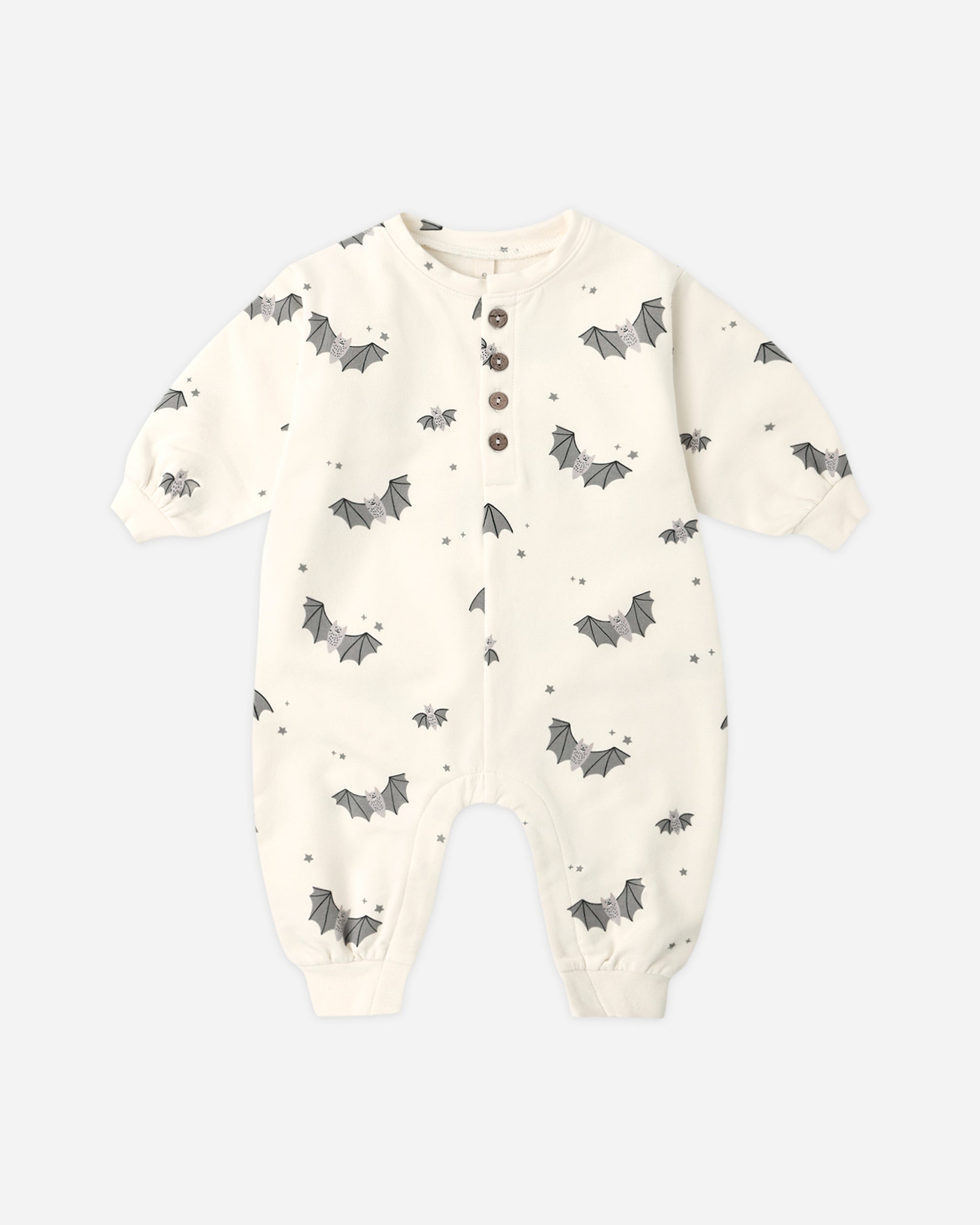 Relaxed Fleece Jumpsuit Baby Bats - Rylee + Cru | Kids Clothes | Trendy Baby Clothes | Modern Infant Outfits |