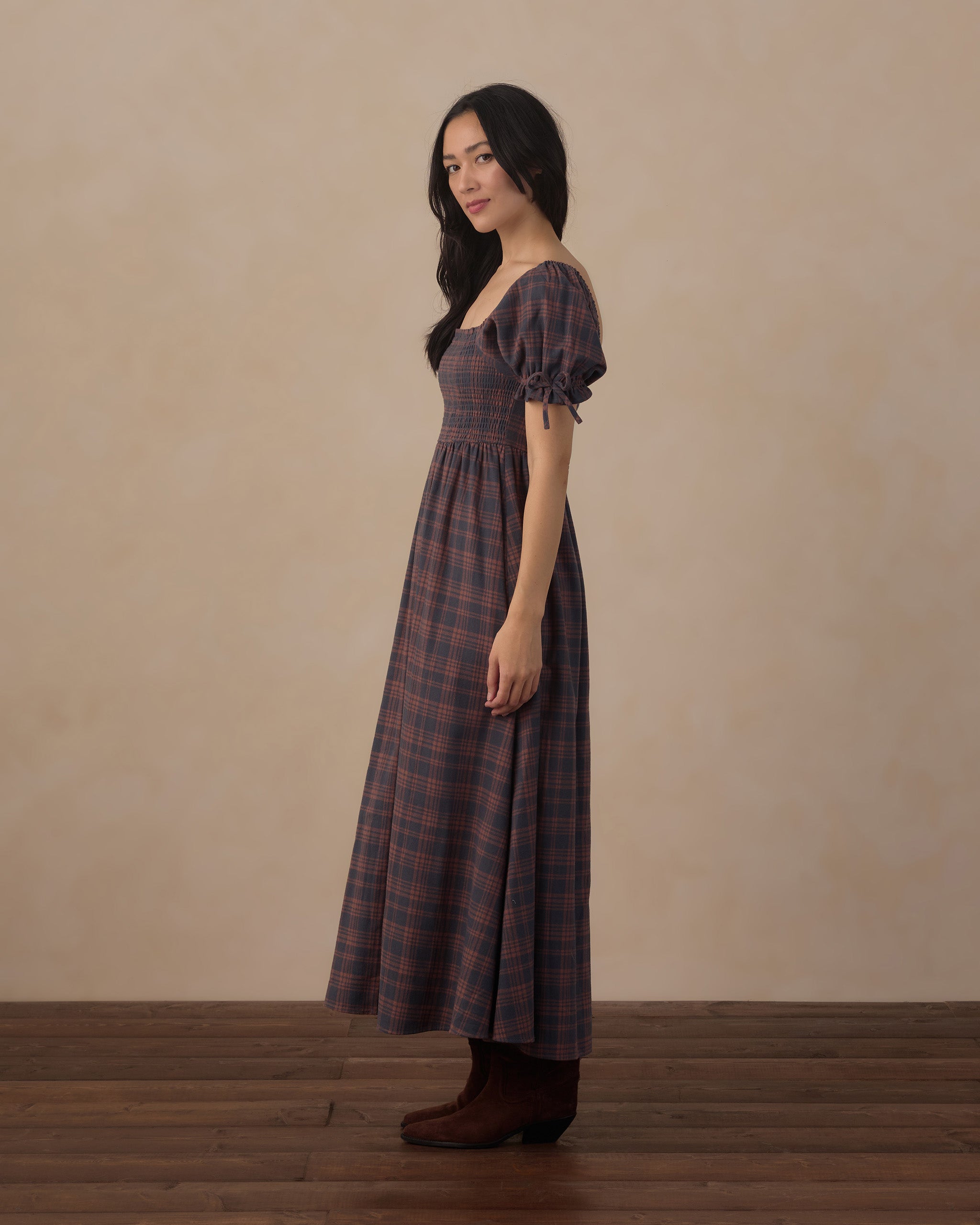 Women's Dallas Dress Midnight Plaid - Rylee + Cru | Kids Clothes | Trendy Baby Clothes | Modern Infant Outfits |