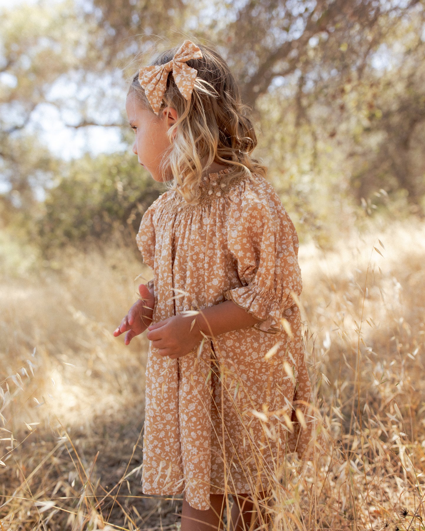 Norah Bow Golden Meadow - Rylee + Cru | Kids Clothes | Trendy Baby Clothes | Modern Infant Outfits |