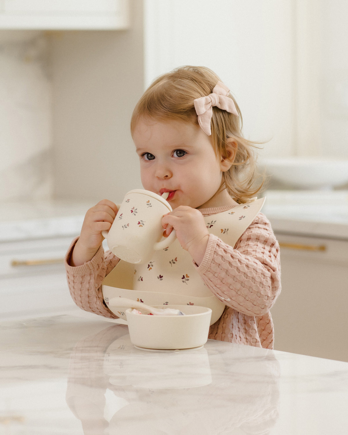Feeding Kit Heart Ditsy - Rylee + Cru | Kids Clothes | Trendy Baby Clothes | Modern Infant Outfits |