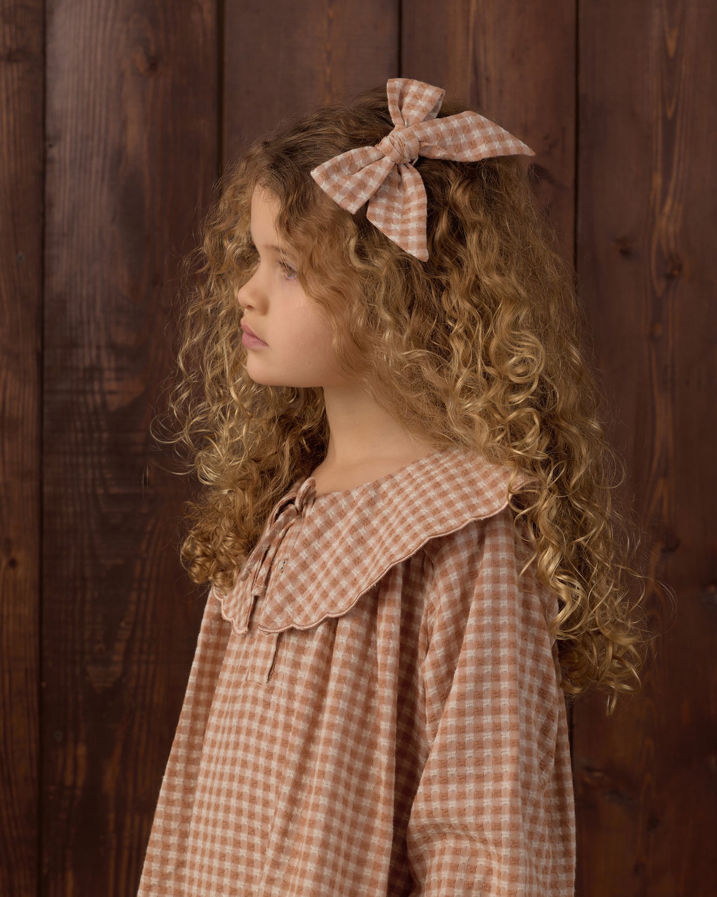 Bow Fawn Gingham - Rylee + Cru | Kids Clothes | Trendy Baby Clothes | Modern Infant Outfits |