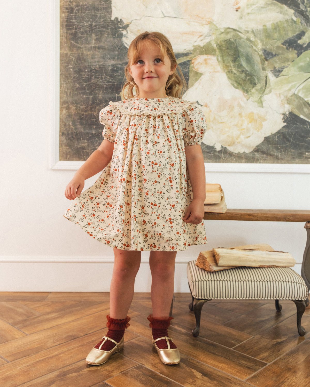 Lori Dress Holly Vines - Rylee + Cru | Kids Clothes | Trendy Baby Clothes | Modern Infant Outfits |