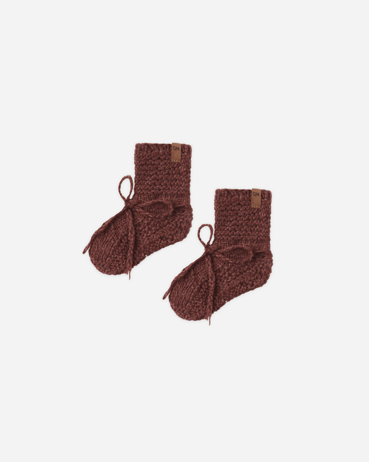 Knit Booties Black Cherry - Rylee + Cru | Kids Clothes | Trendy Baby Clothes | Modern Infant Outfits |