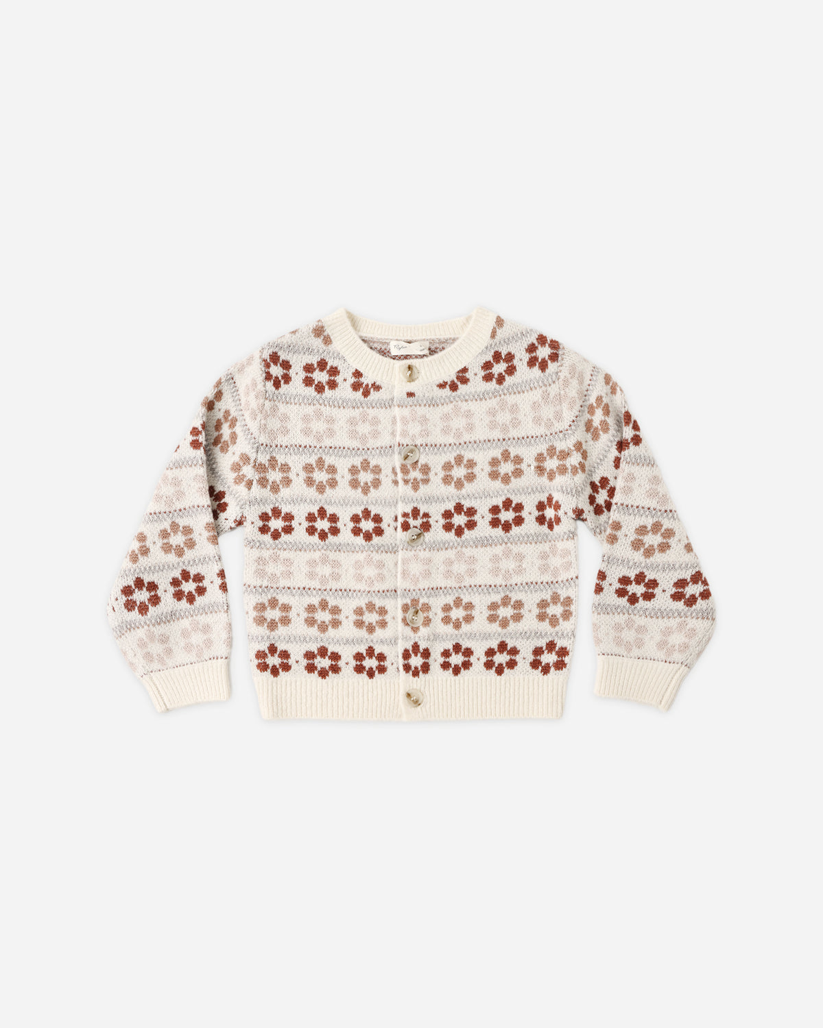 Cheyenne Cardigan Flower Fair Isle - Rylee + Cru | Kids Clothes | Trendy Baby Clothes | Modern Infant Outfits |