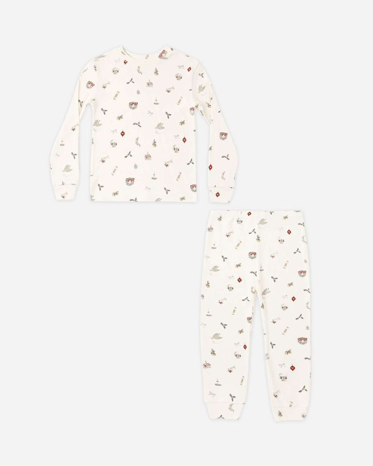 Organic Long Sleeve Pajama Set Favorite Things - Rylee + Cru | Kids Clothes | Trendy Baby Clothes | Modern Infant Outfits |