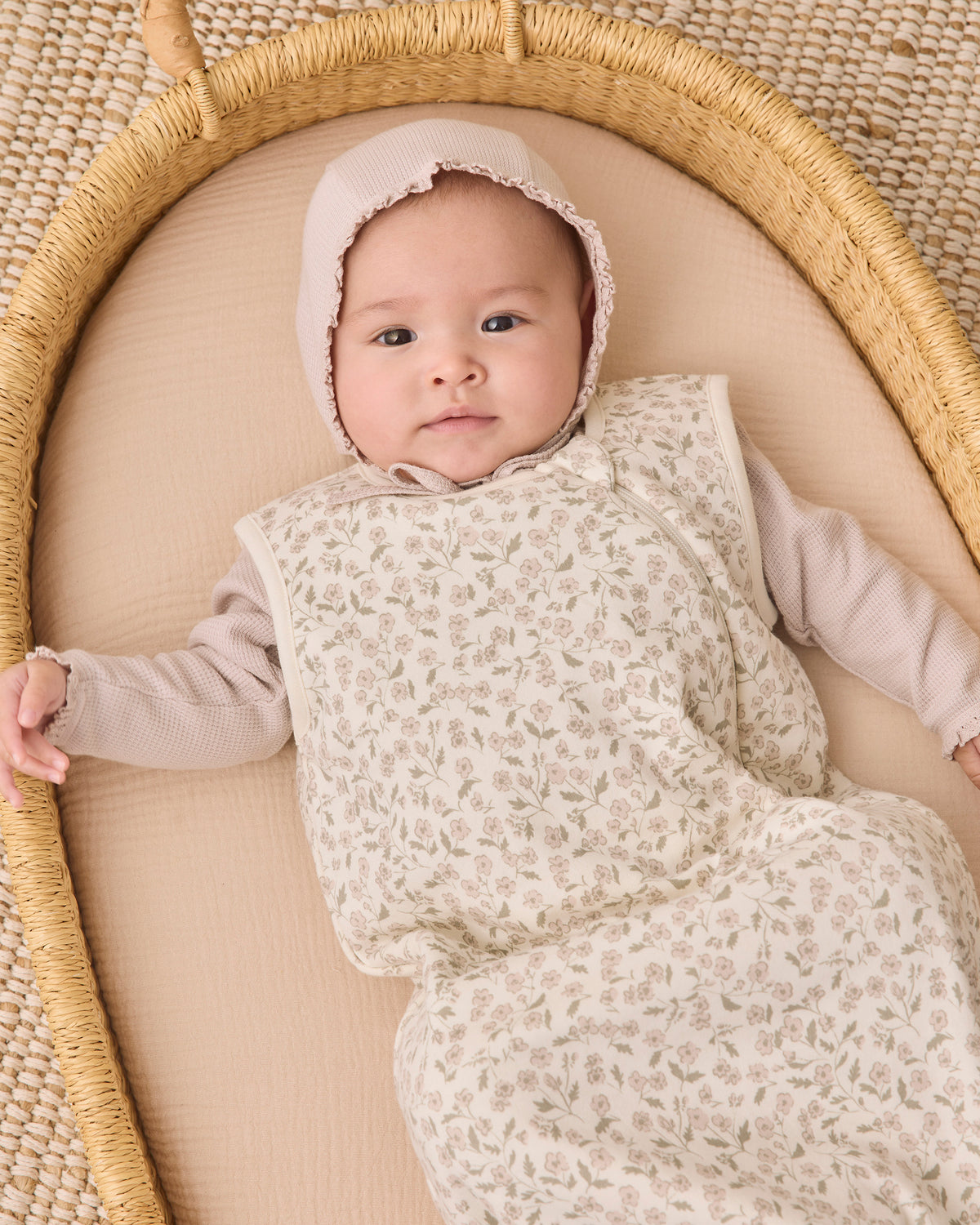 Jersey Sleep Bag Floret - Rylee + Cru | Kids Clothes | Trendy Baby Clothes | Modern Infant Outfits |