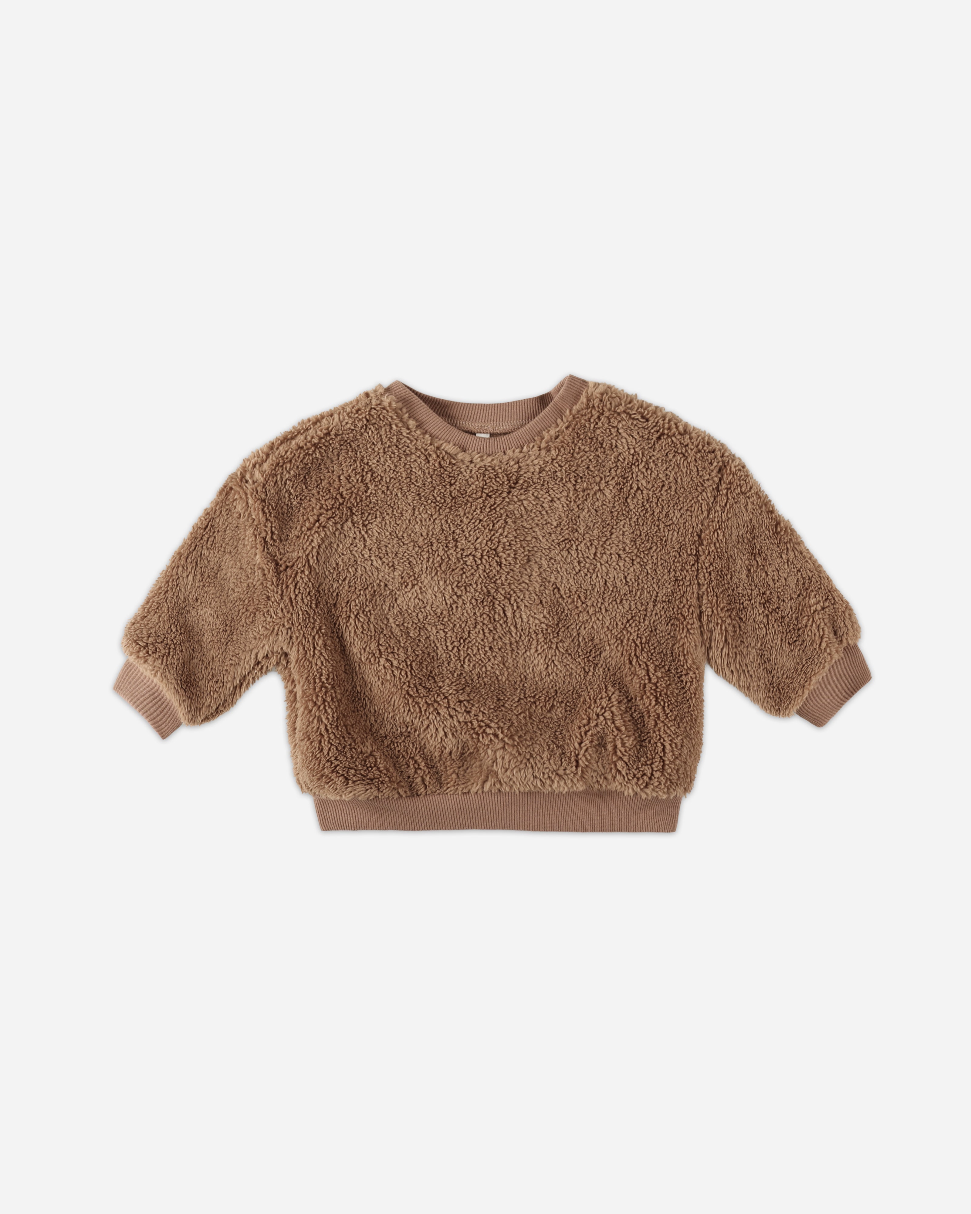 Drop Shoulder Sweatshirt || Caramel - Rylee + Cru | Kids Clothes | Trendy Baby Clothes | Modern Infant Outfits |