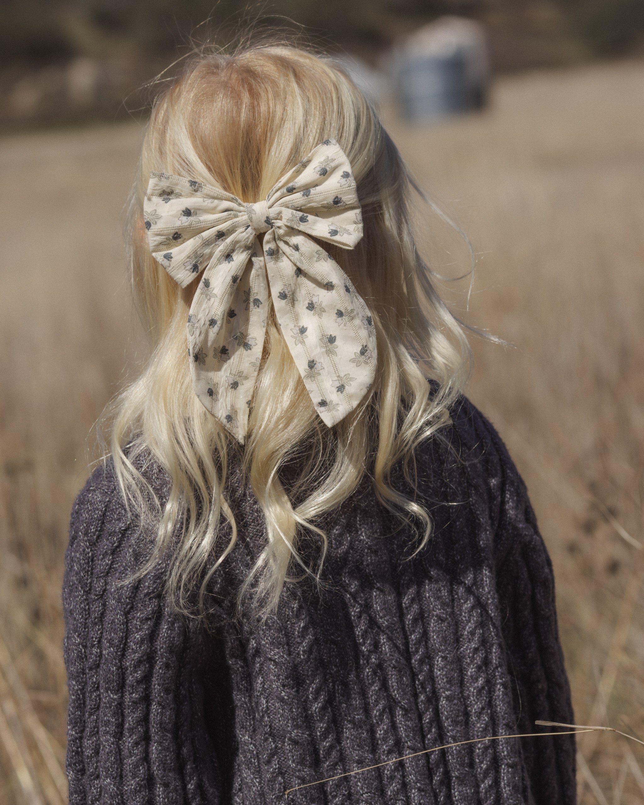Oversized Bow Vintage Fleur - Rylee + Cru | Kids Clothes | Trendy Baby Clothes | Modern Infant Outfits |