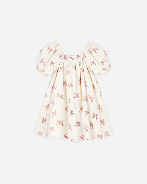 Sabrina Mini Dress Peppermint Bows - Rylee + Cru | Kids Clothes | Trendy Baby Clothes | Modern Infant Outfits |