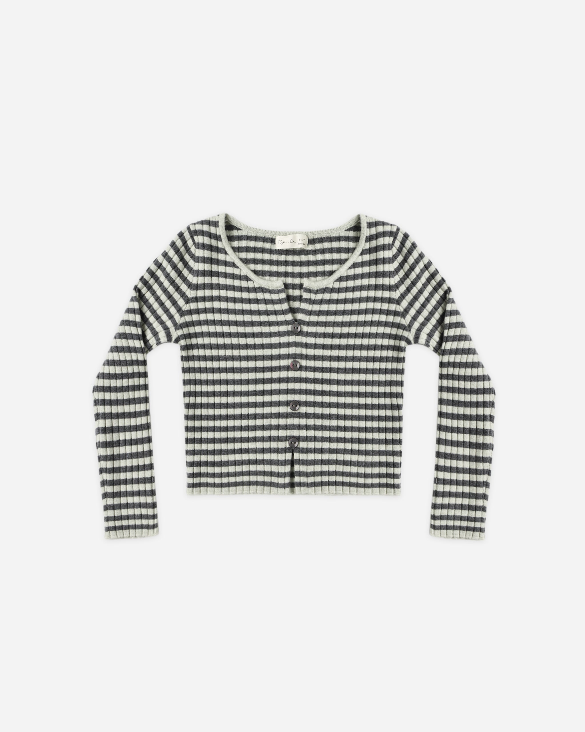 Long Sleeve Knit Tee Midnight Stripe - Rylee + Cru | Kids Clothes | Trendy Baby Clothes | Modern Infant Outfits |