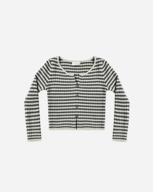 Long Sleeve Knit Tee Midnight Stripe - Rylee + Cru | Kids Clothes | Trendy Baby Clothes | Modern Infant Outfits |
