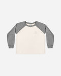 Long Sleeve Raglan Tee Dark Heathered Grey - Rylee + Cru | Kids Clothes | Trendy Baby Clothes | Modern Infant Outfits |