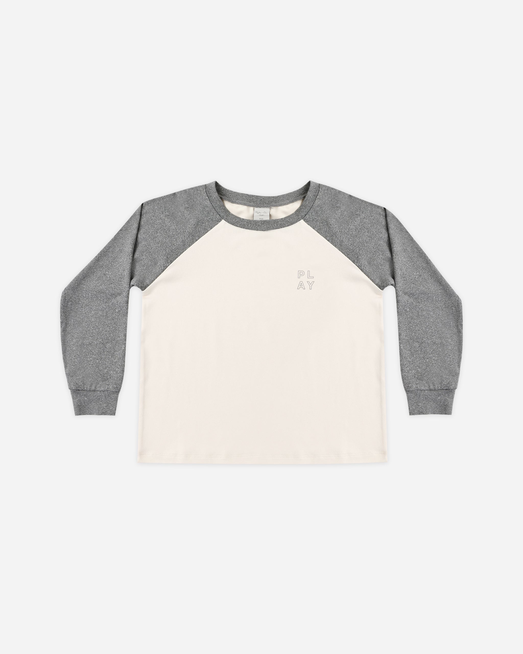 Long Sleeve Raglan Tee Dark Heathered Grey - Rylee + Cru | Kids Clothes | Trendy Baby Clothes | Modern Infant Outfits |