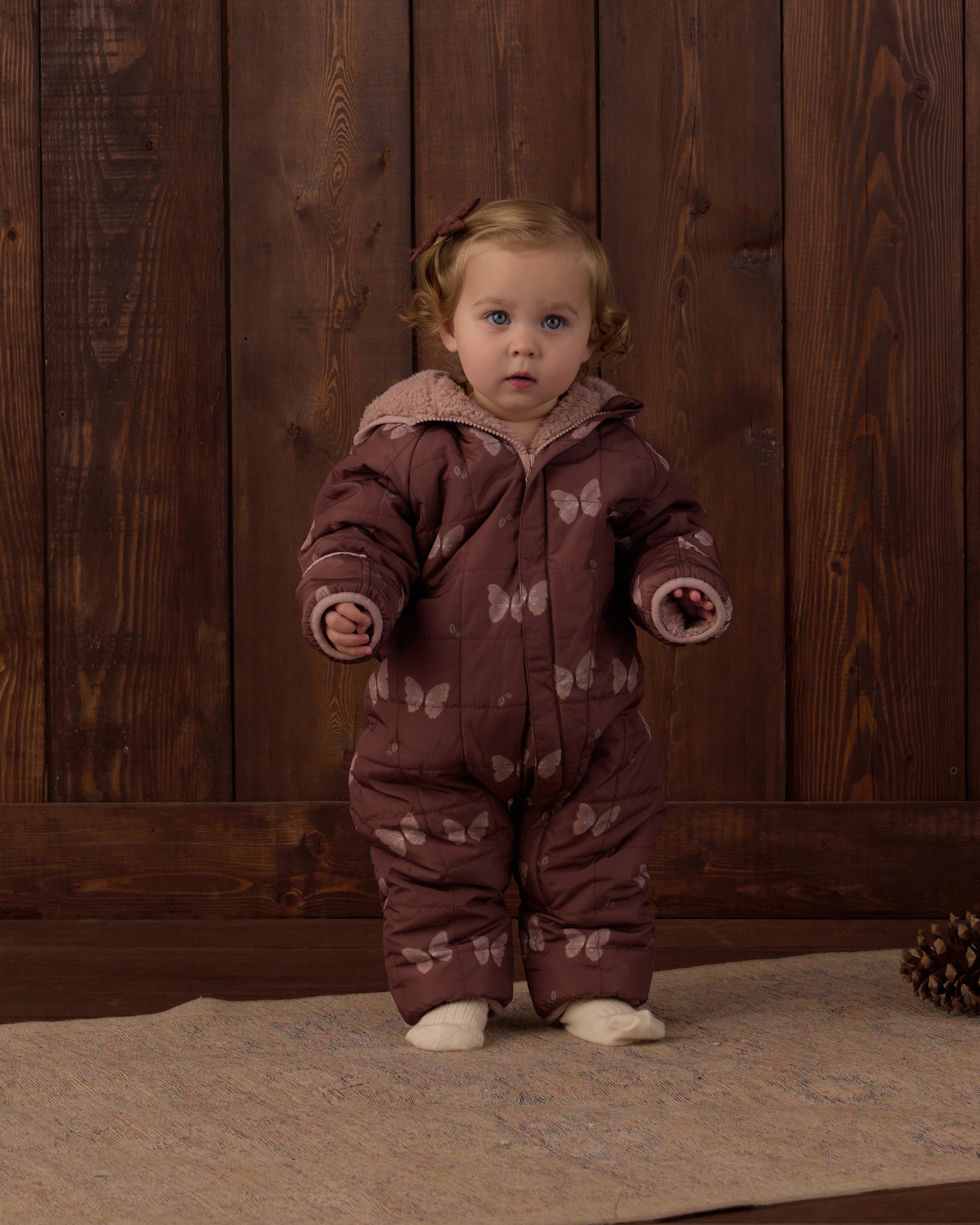 Cedar Puffer Suit Butterflies - Rylee + Cru | Kids Clothes | Trendy Baby Clothes | Modern Infant Outfits |