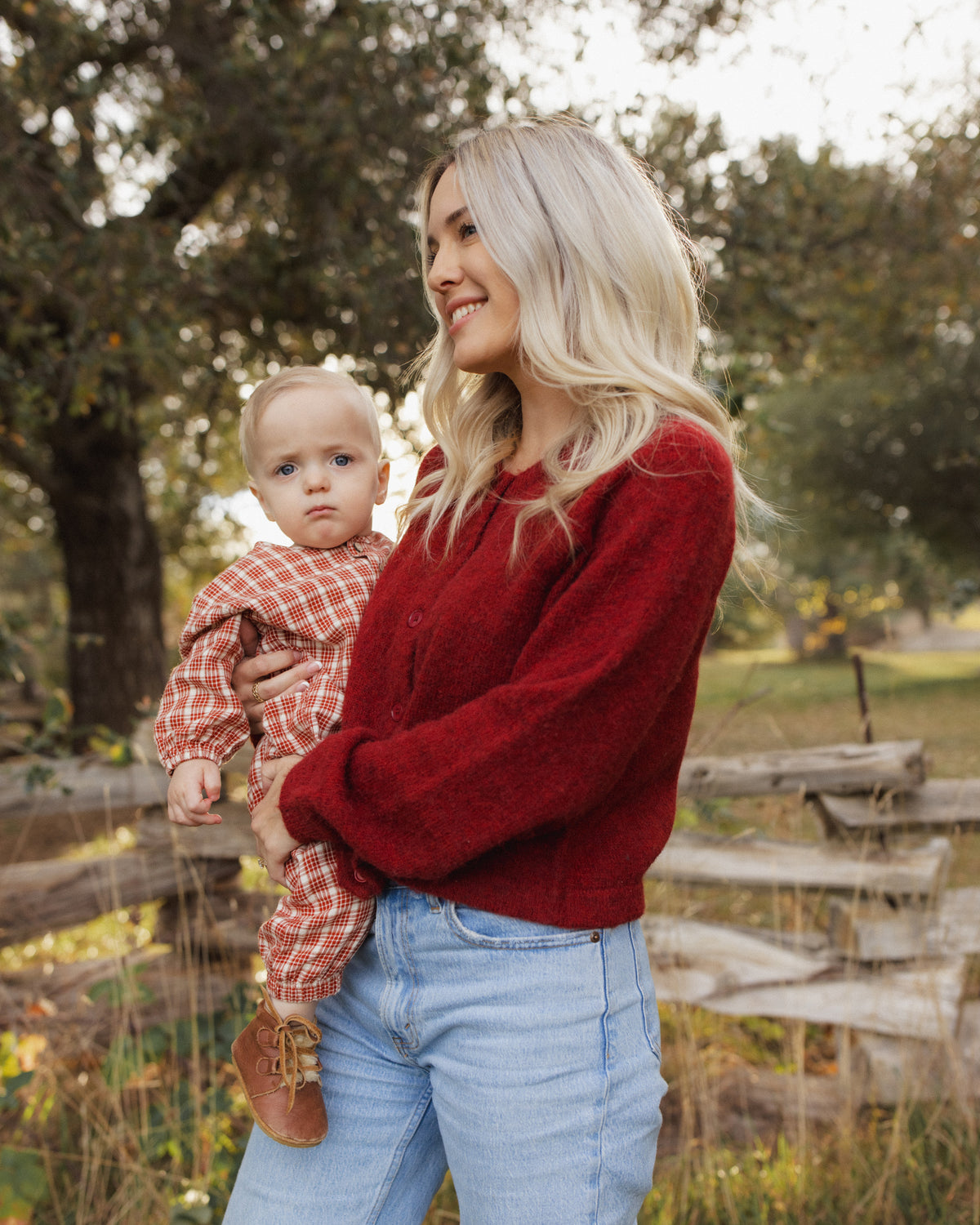 Relaxed Woven Jumpsuit Vintage Plaid - Rylee + Cru | Kids Clothes | Trendy Baby Clothes | Modern Infant Outfits |