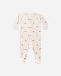 Hidden Snap Footie Red Bows - Rylee + Cru | Kids Clothes | Trendy Baby Clothes | Modern Infant Outfits |