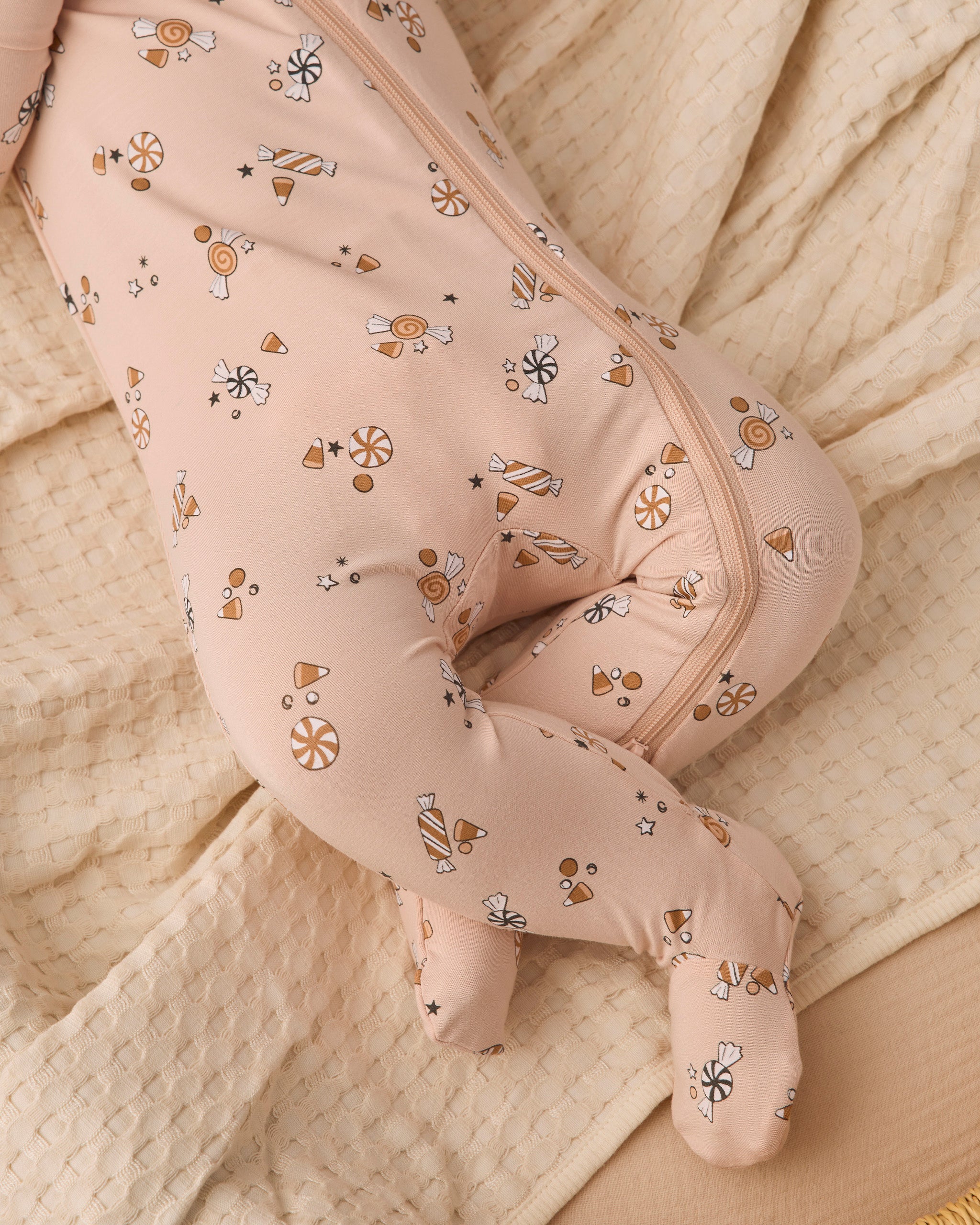Bamboo Zip Footie Candy - Rylee + Cru | Kids Clothes | Trendy Baby Clothes | Modern Infant Outfits |