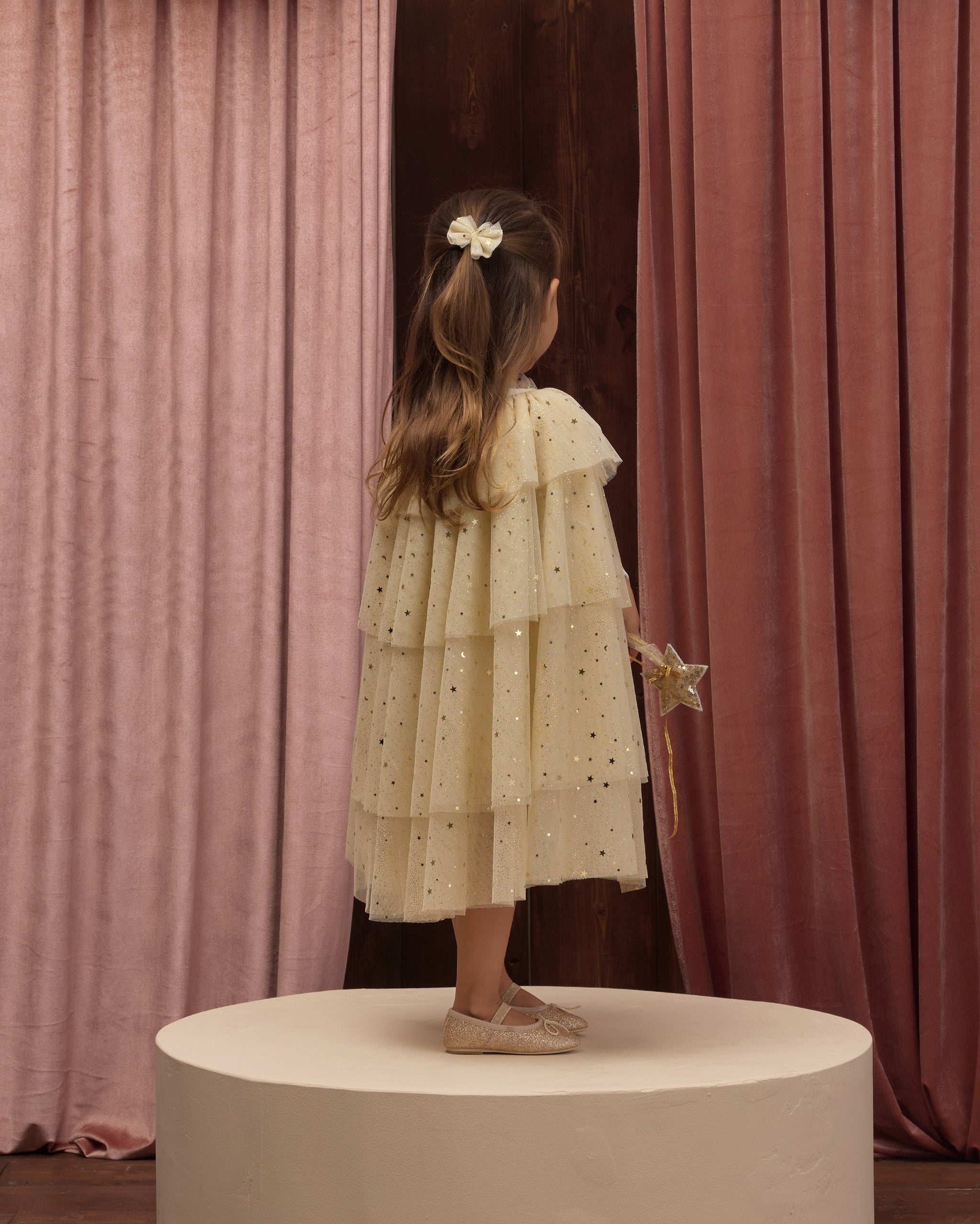 Flutter Tulle Clips Champagne - Rylee + Cru | Kids Clothes | Trendy Baby Clothes | Modern Infant Outfits |