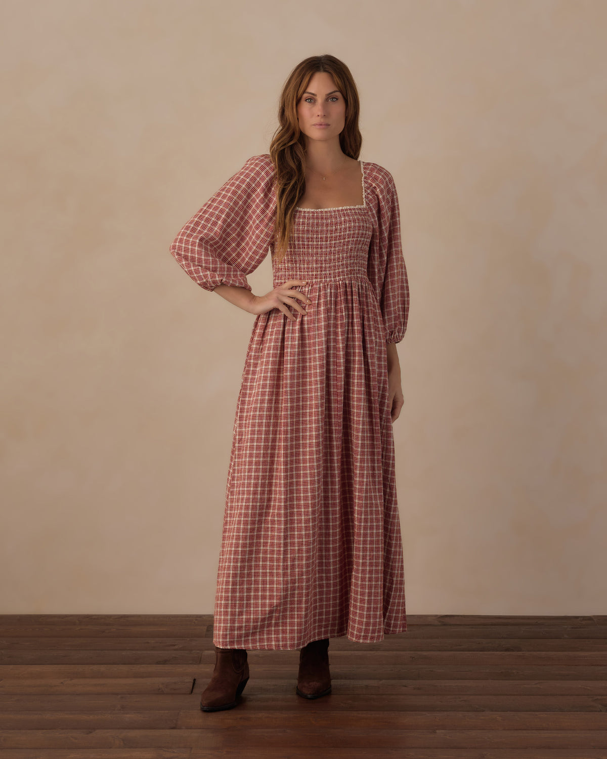 Women's Della Dress Vintage Plaid - Rylee + Cru | Kids Clothes | Trendy Baby Clothes | Modern Infant Outfits |