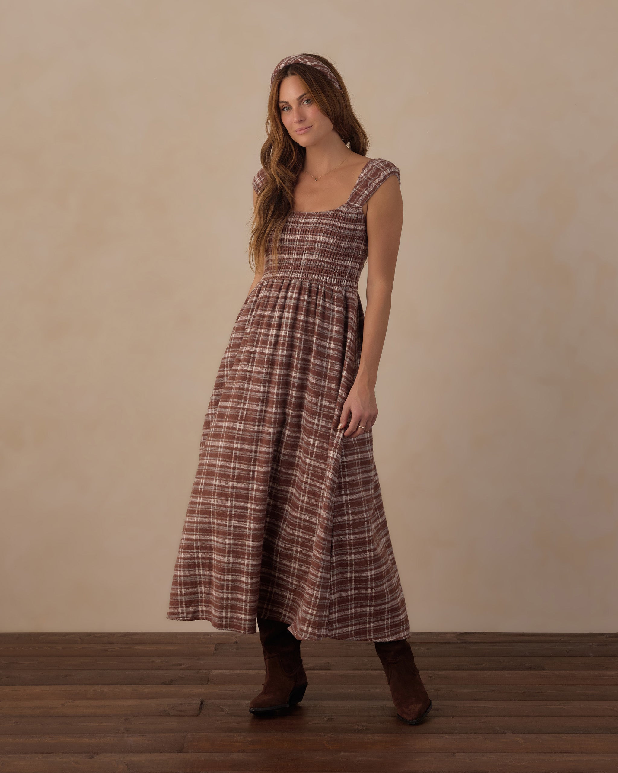 Women's Jess Dress Aspen Plaid - Rylee + Cru | Kids Clothes | Trendy Baby Clothes | Modern Infant Outfits |