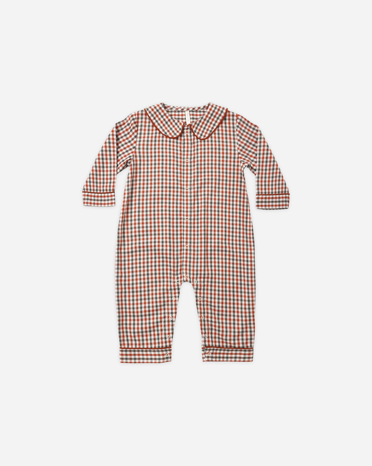 Baby Pajama Romper Holiday Gingham - Rylee + Cru | Kids Clothes | Trendy Baby Clothes | Modern Infant Outfits |