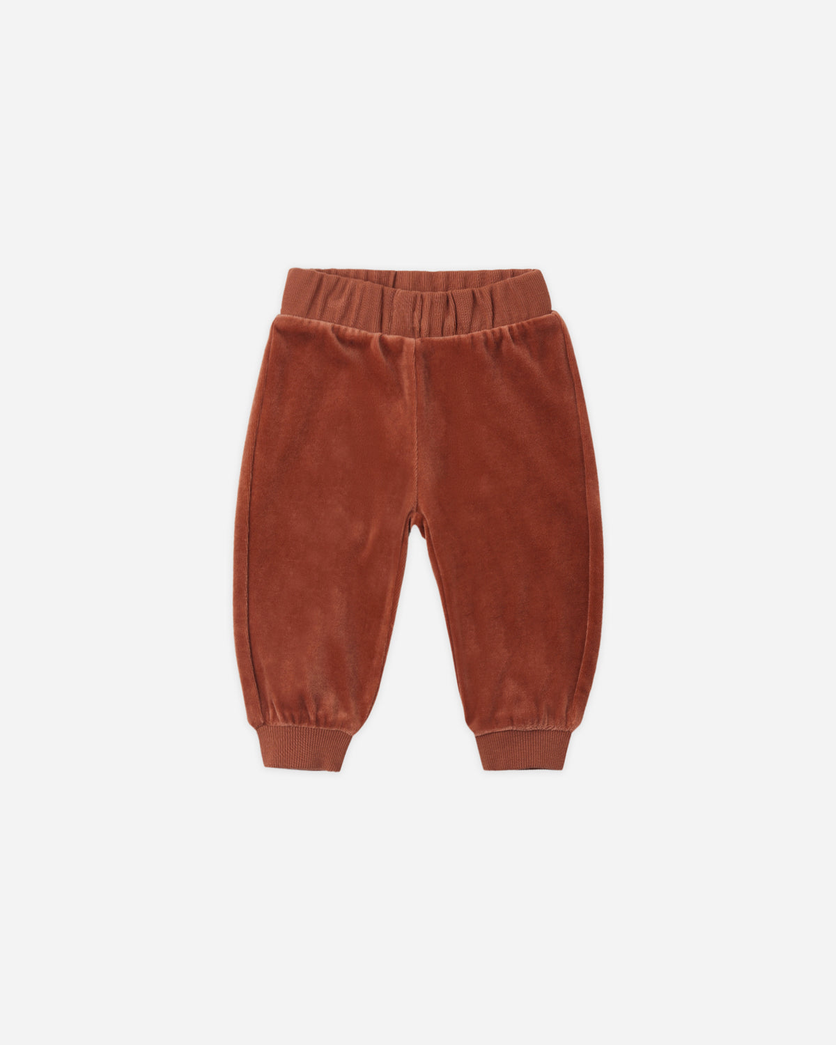 Velour Relaxed Sweatpant Redwood - Rylee + Cru | Kids Clothes | Trendy Baby Clothes | Modern Infant Outfits |